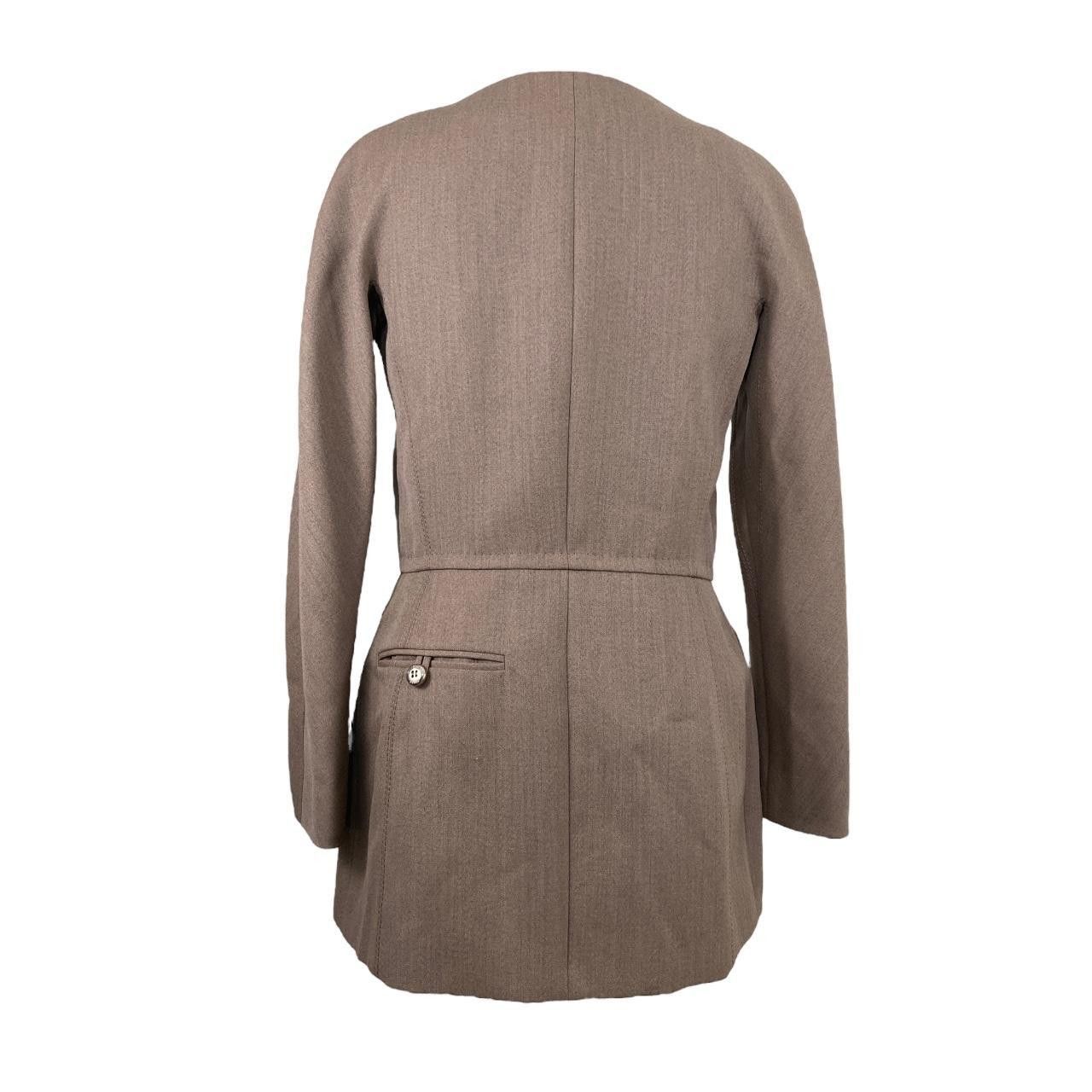 Gianfranco Ferre gianfranco ferré F/W1999 taupe caramel modular wool jacket Size S / US 4 / IT 40 - 3 Thumbnail