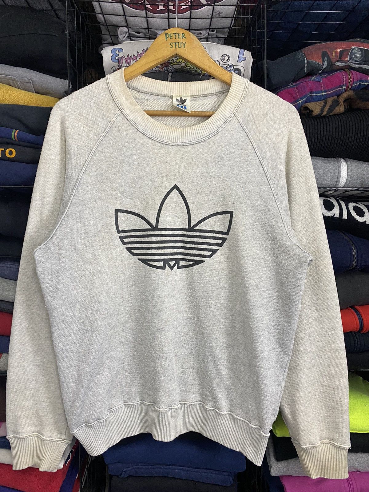 Adidas × Vintage Vintage Adidas big logo sweatshirt Size US M / EU 48-50 / 2 - 3 Thumbnail