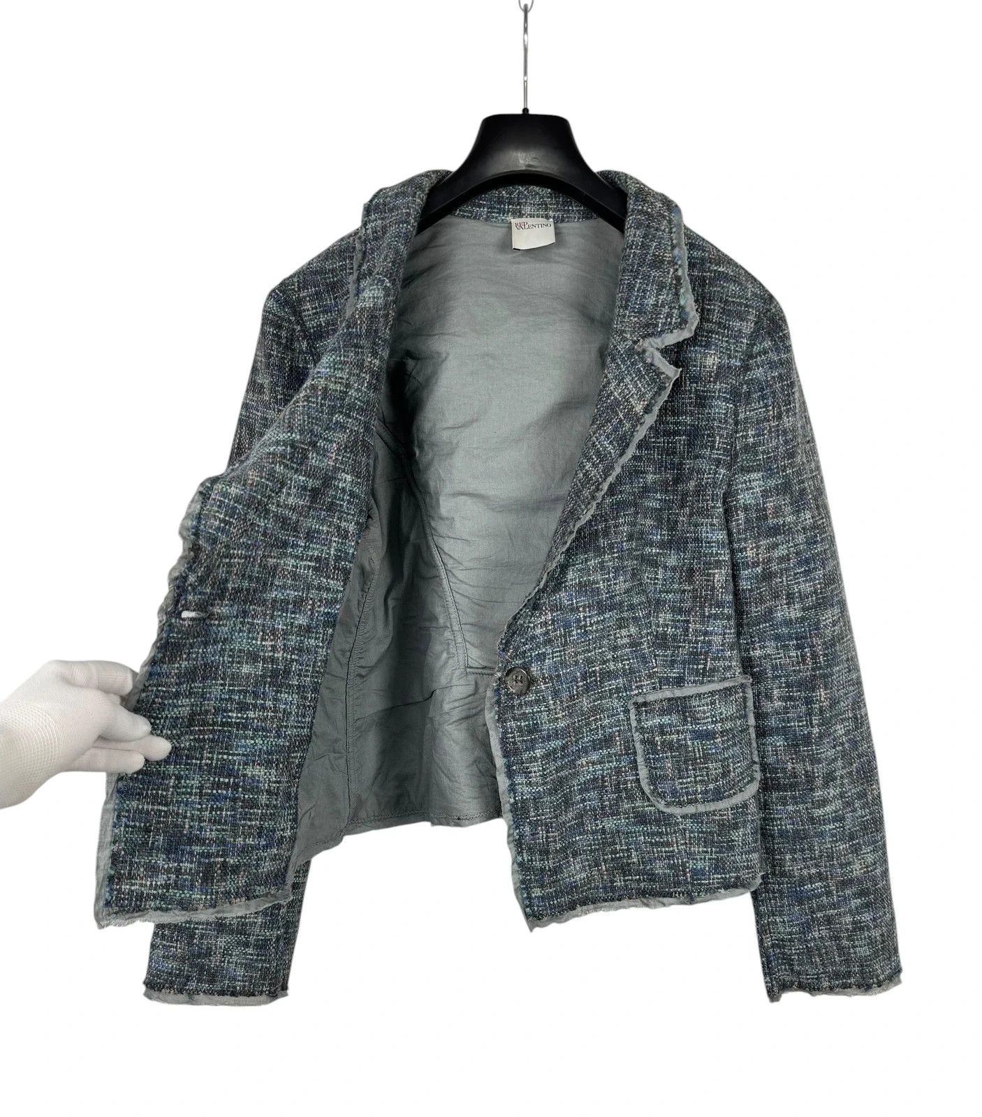 RED Valentino RED Valentino Tweed Blazer Wool Cotton size 48 US10 Size XL / US 12-14 / IT 48-50 - 9 Thumbnail