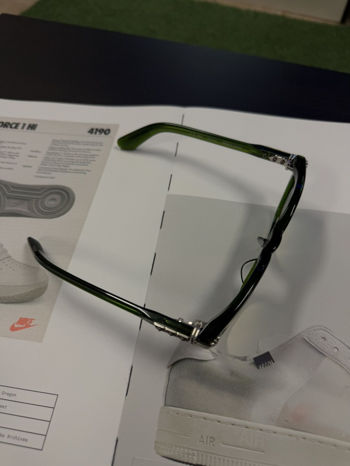 Chrome Hearts Chrome Hearts “Smoke Show” Green Sunglasses (NEW) RARE Size ONE SIZE - 9 Thumbnail