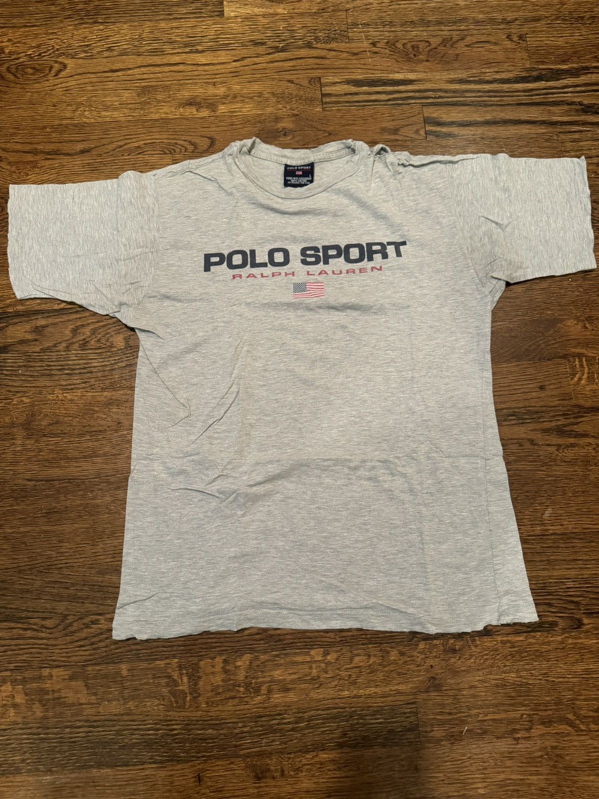 Polo Ralph Lauren Polo Sport Grey Tee Vintage Size US L / EU 52-54 / 3 - 1 Thumbnail