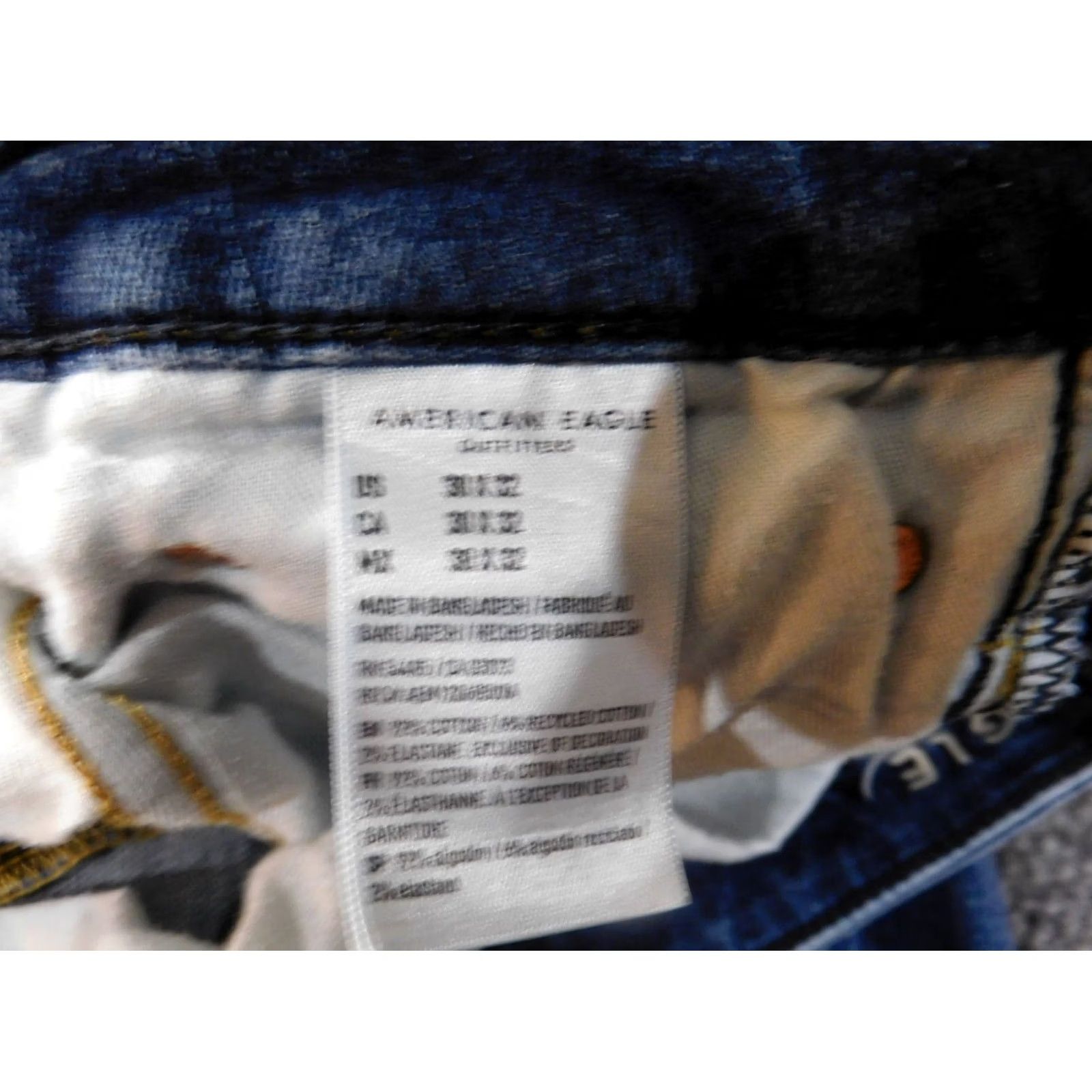American Eagle Outfitters VINTAGE American Eagle Outfitters Jeans Men 30x30 Blue Dark Wash Denim Straight 30in Inseam Mens Regular 30 30 Blue Jeans Size US 30 / EU 46 - 6 Thumbnail