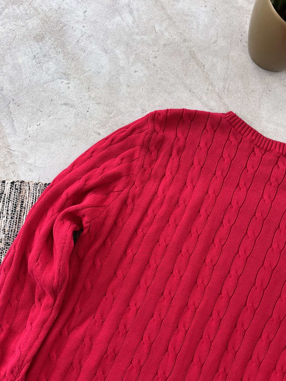 Polo Ralph Lauren × Vintage Hype Vintage Polo Ralph Lauren Knit Sweater Red Y2K Size US M / EU 48-50 / 2 - 11 Thumbnail