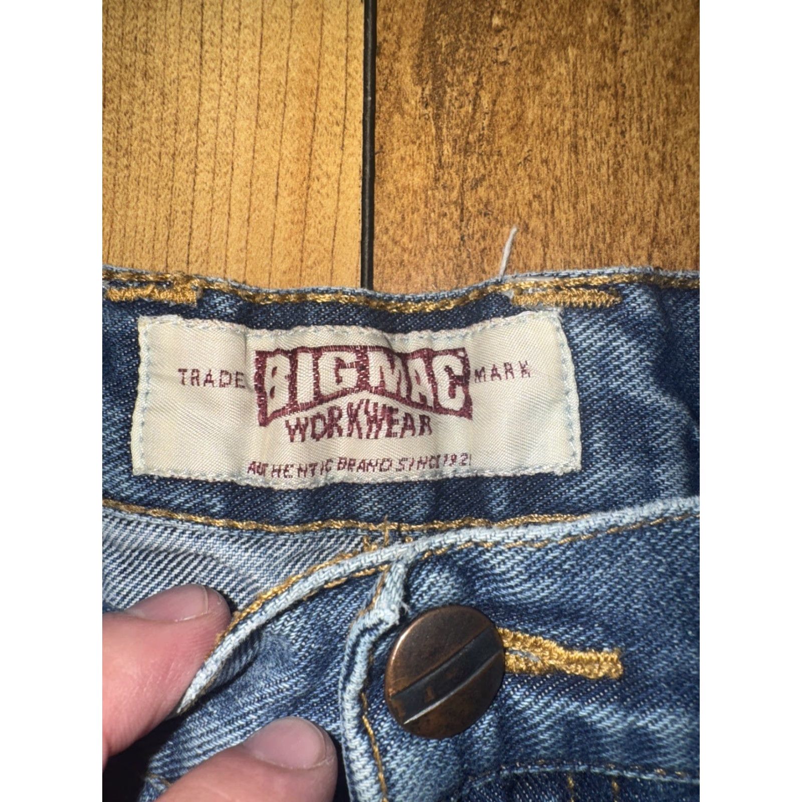 Vintage VINTAGE Big Mac Carpenter Shorts Men 32 Distressed Blue 12 Inseam USA Made Workwear 90s Y2K Size US 32 / EU 48 - 5 Thumbnail