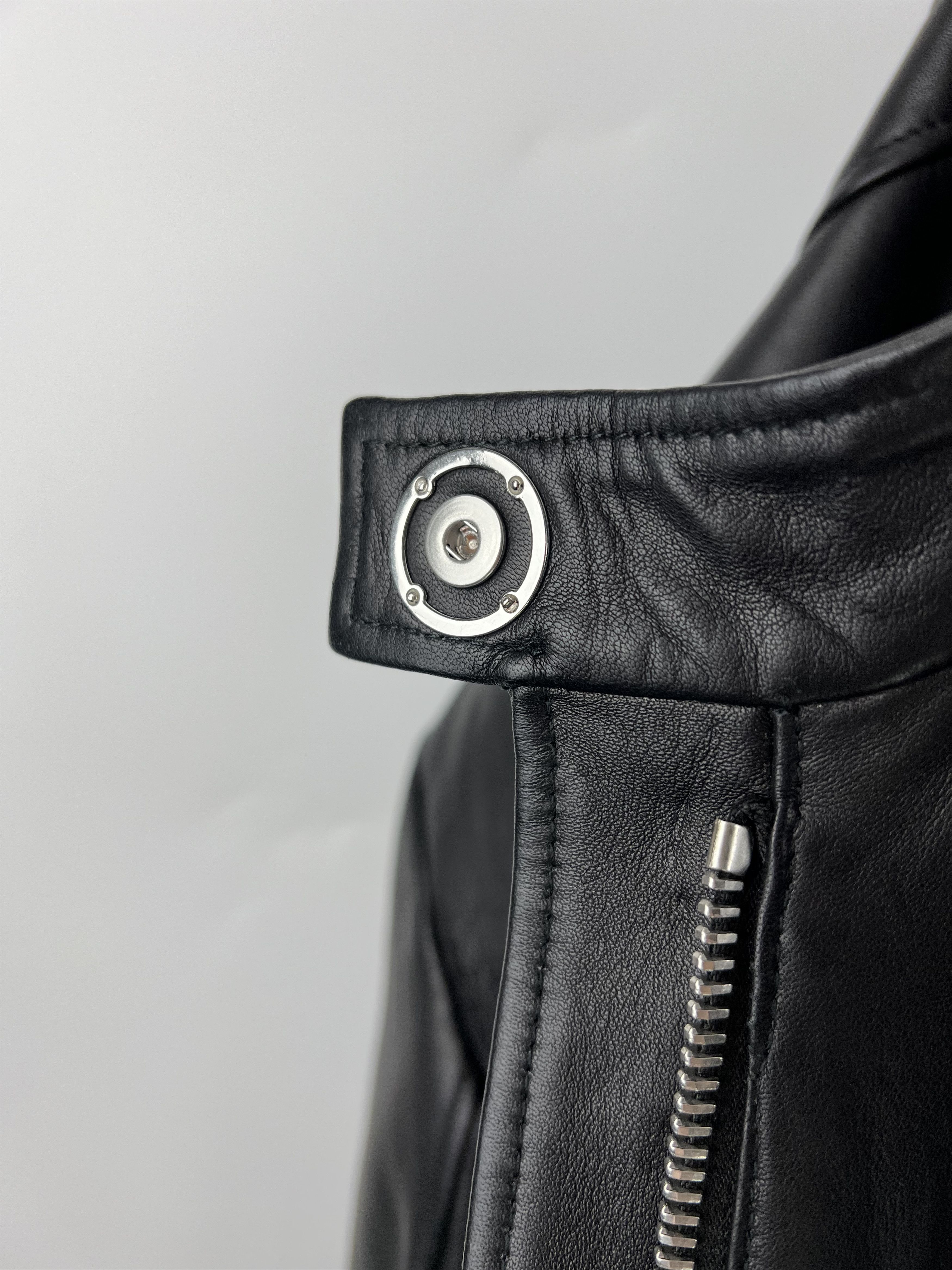 Versace Versus Versace Black Leather Full Zip Jacket Size IT46 Size L / US 10 / IT 46 - 10 Thumbnail