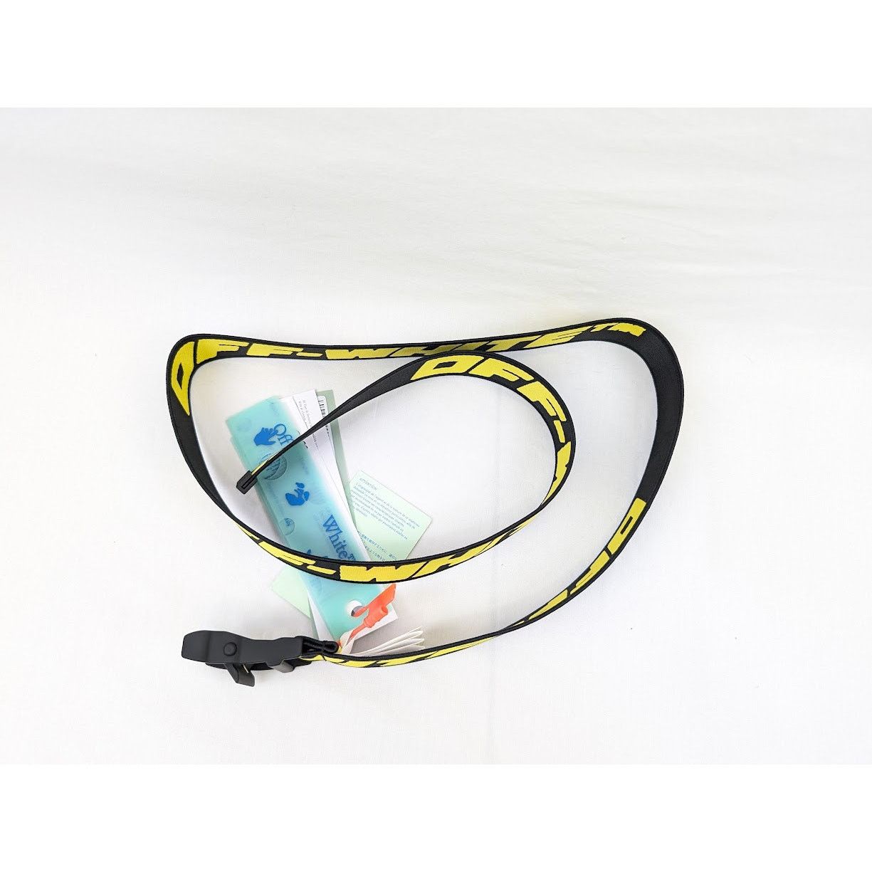 Off-White o1rshd1 Q:3 / Size:OS / Tape Industrial Belt in Black Yellow Size ONE SIZE - 11 Thumbnail