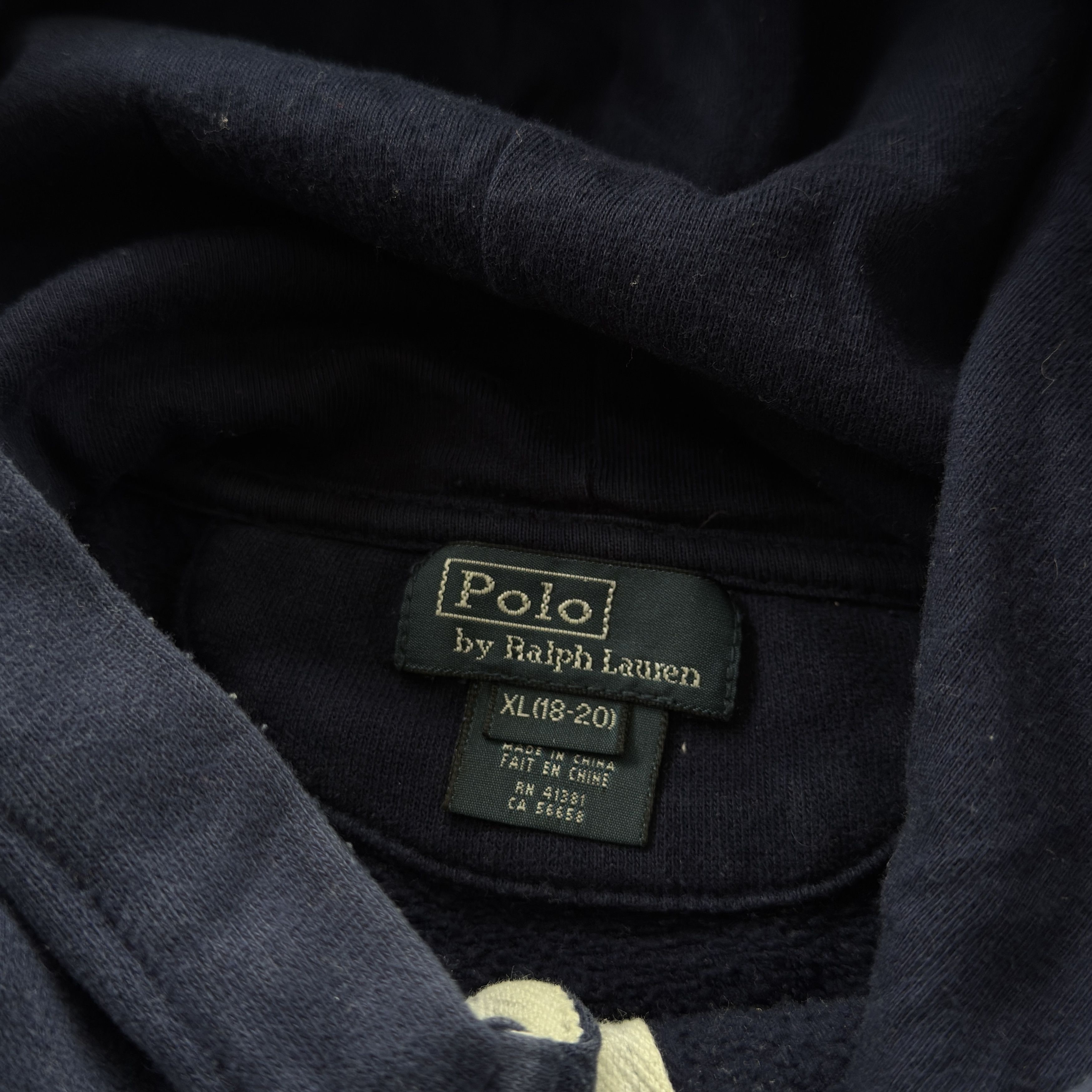 Vintage Polo Ralph Lauren Quater Zip Hooded Sweatshirt