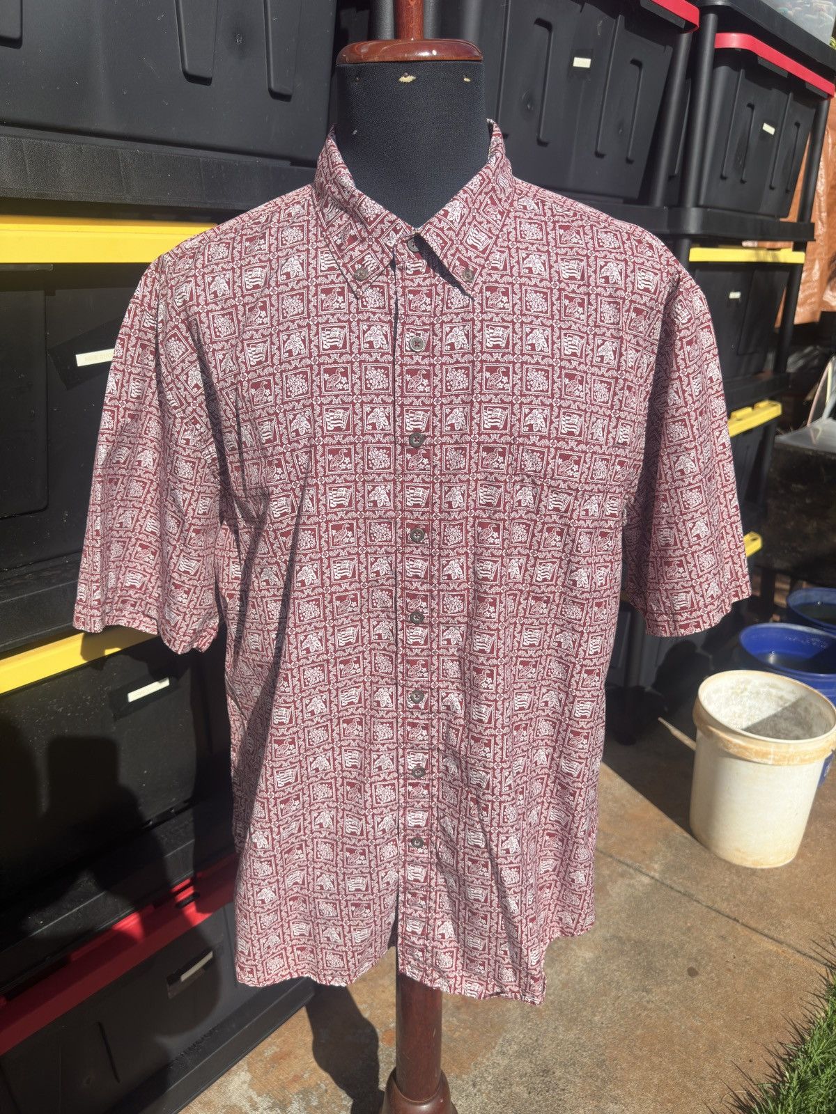 Reyn Spooner Reyn Spooner Tailored Fit Hawaiian Shirt Red Men's XXL Size US XXL / EU 58 / 5 - 1 Thumbnail