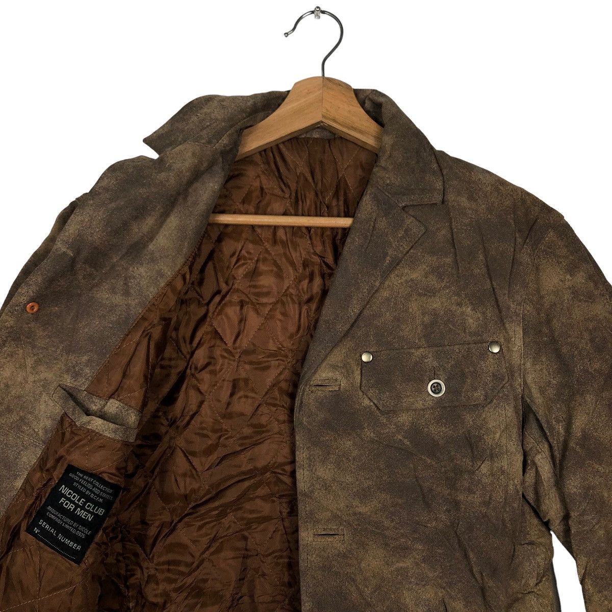 Japanese Brand 🔥90’s Vintage Leather Jacket Nicole Club For Men Japan Made Size US M / EU 48-50 / 2 - 9 Thumbnail