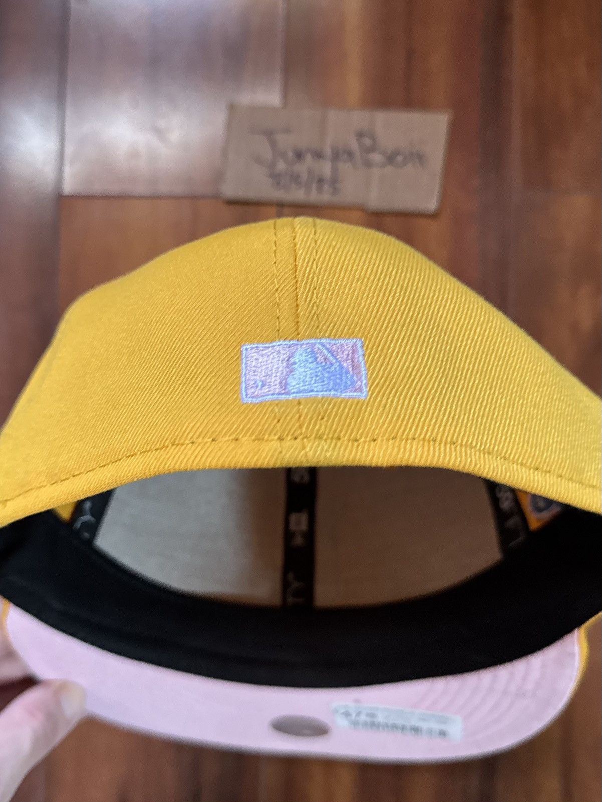 Hat Club Size 7 LA Dodgers 1998 World Series Pink Lemonade Fitted Size ONE SIZE - 5 Thumbnail