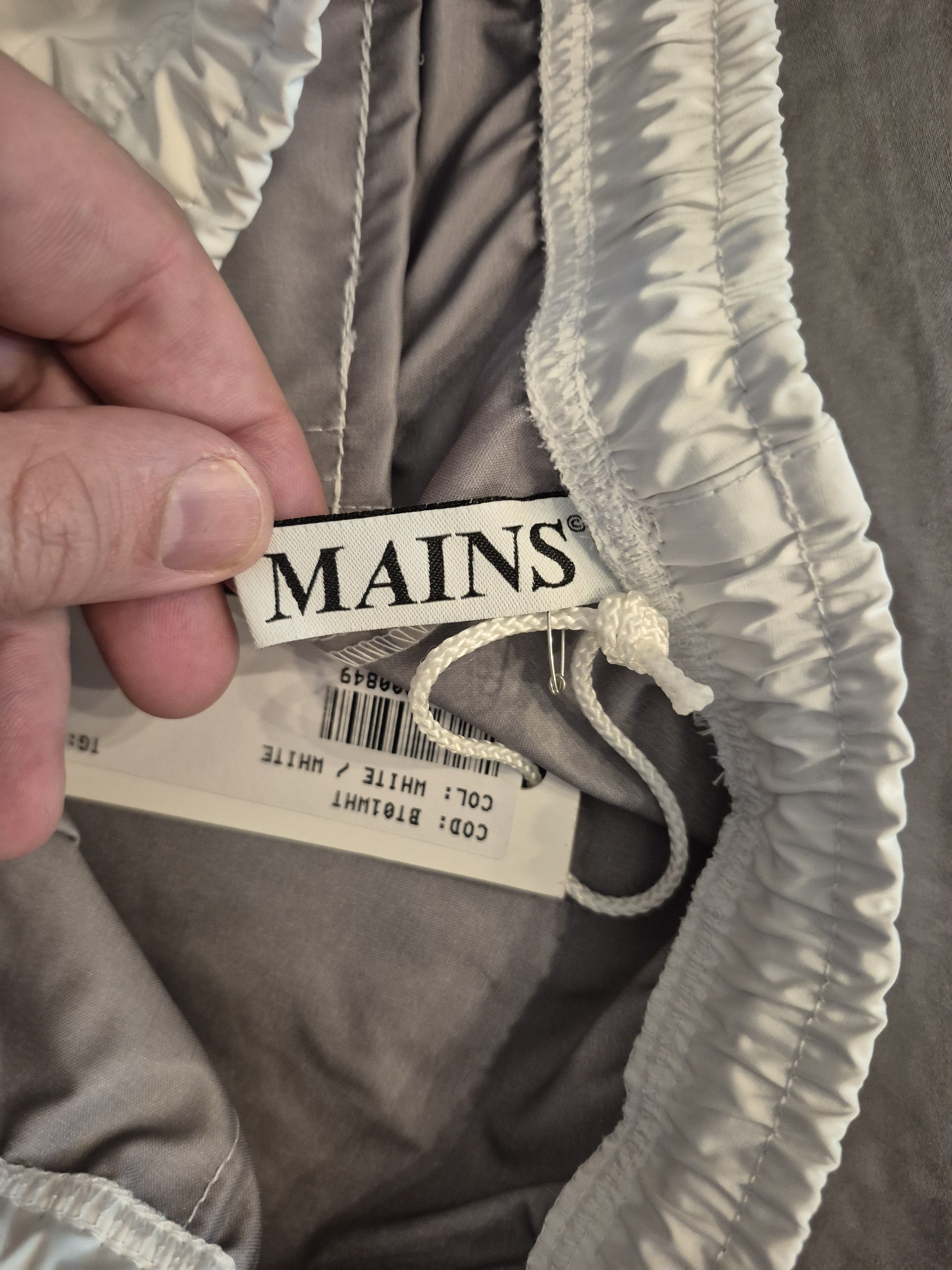 MAINS Mains White Striped Track Pants Size XS BNWT Size US 28 / EU 44 - 3 Thumbnail