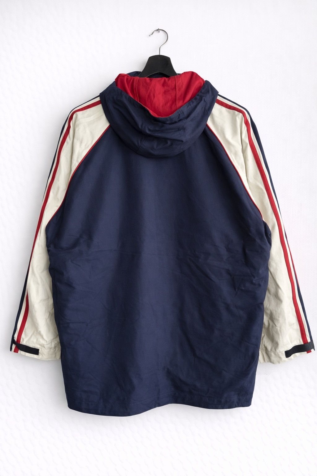 Ellesse × Goldwin Vintage Ellesse Halfball Hooded Jacket Navy White Red Jacket Size US S / EU 44-46 / 1 - 2 Thumbnail