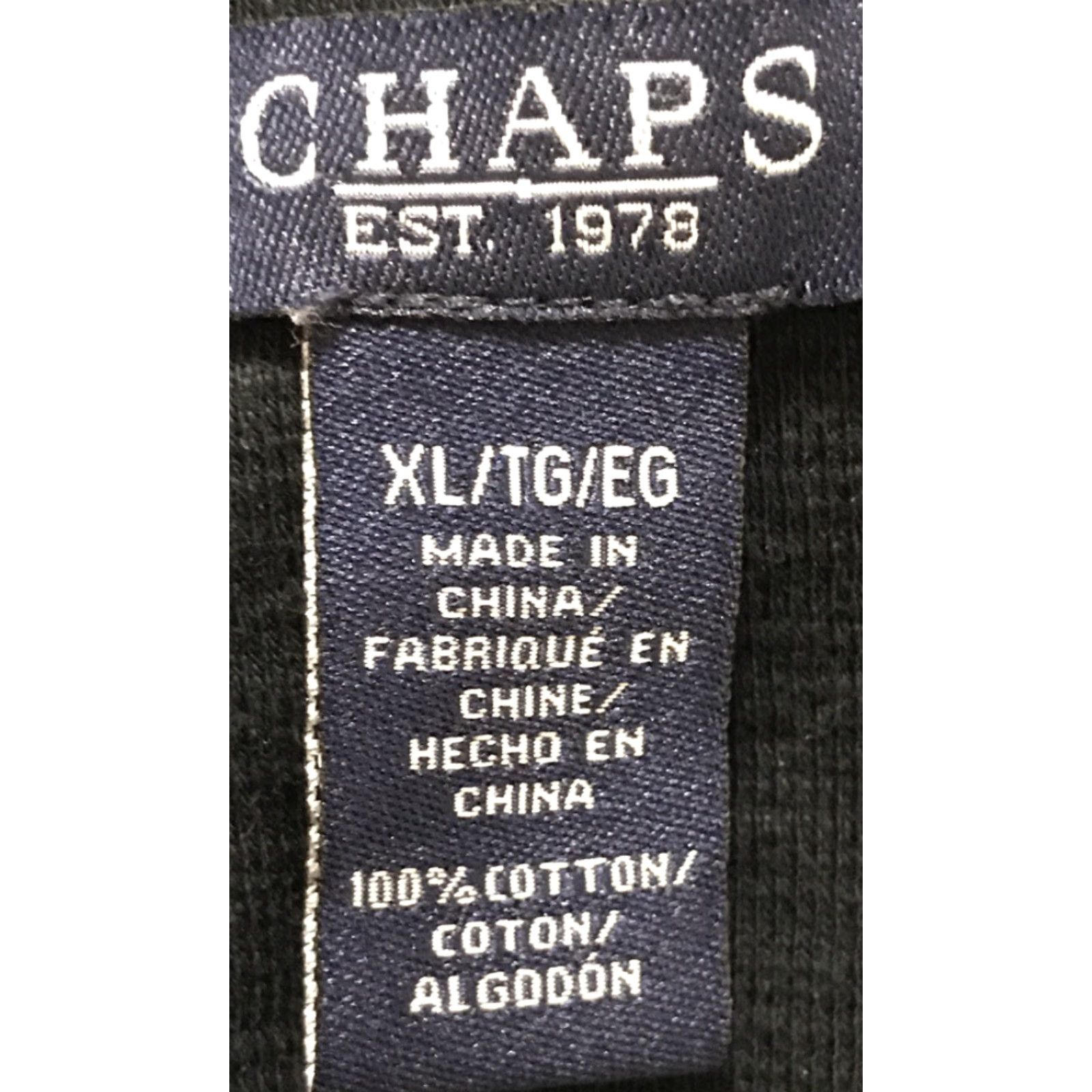Chaps Chaps Women Knit Top 3/4 Sleeve Button Black XL 100% Cotton Ruffle B767 Shirt Size XL / US 12-14 / IT 48-50 - 4 Thumbnail