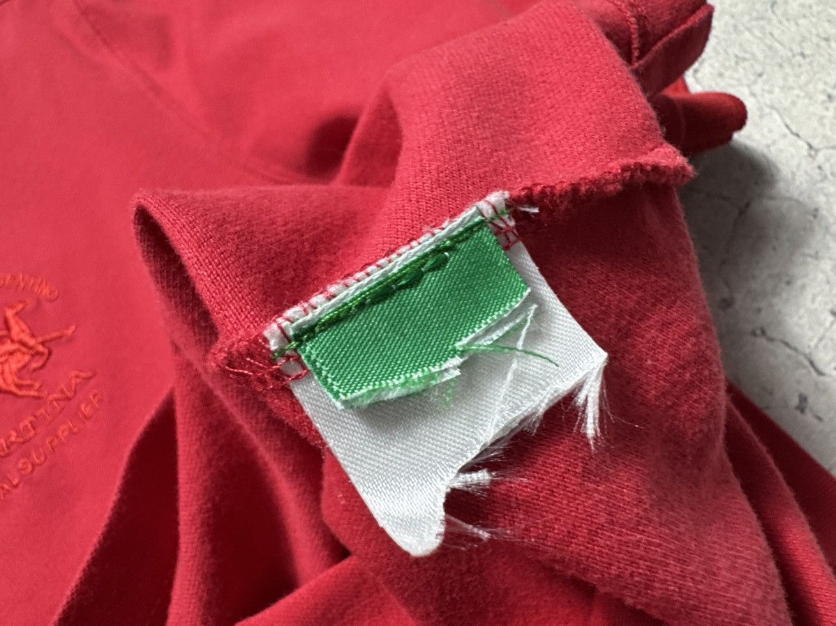 La Martina La Martina #3 Big Logo Polo Shirt Luxury Red Size XL Size US XL / EU 56 / 4 - 8 Thumbnail