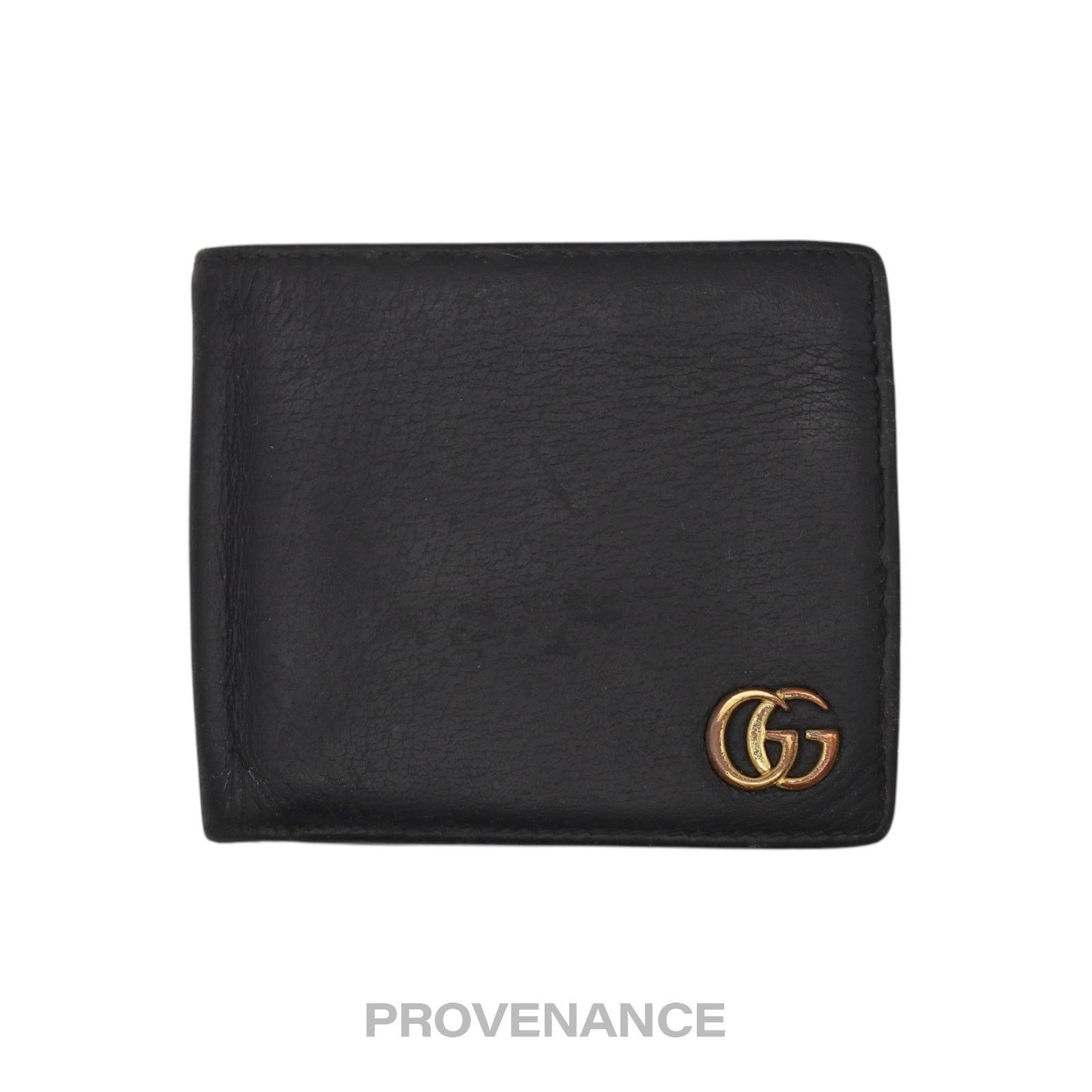 Gucci 🔴 Gucci GG Marmont Bifold Wallet - Black Leather Size ONE SIZE - 1 Thumbnail