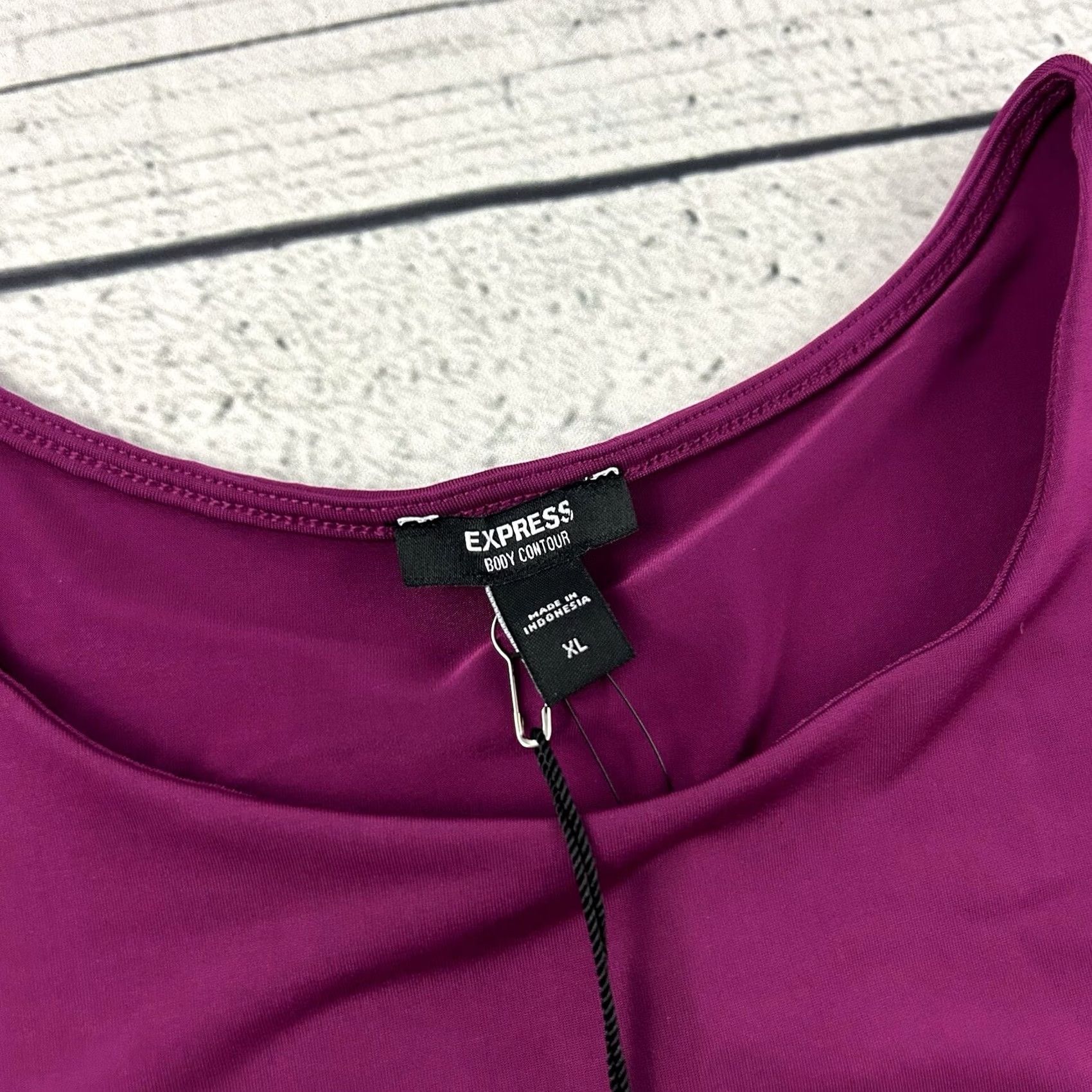 Express VINTAGE Express Tank Top Women XL Purple Sleeveless Shirt (Express) Size XL / US 12-14 / IT 48-50 - 3 Thumbnail