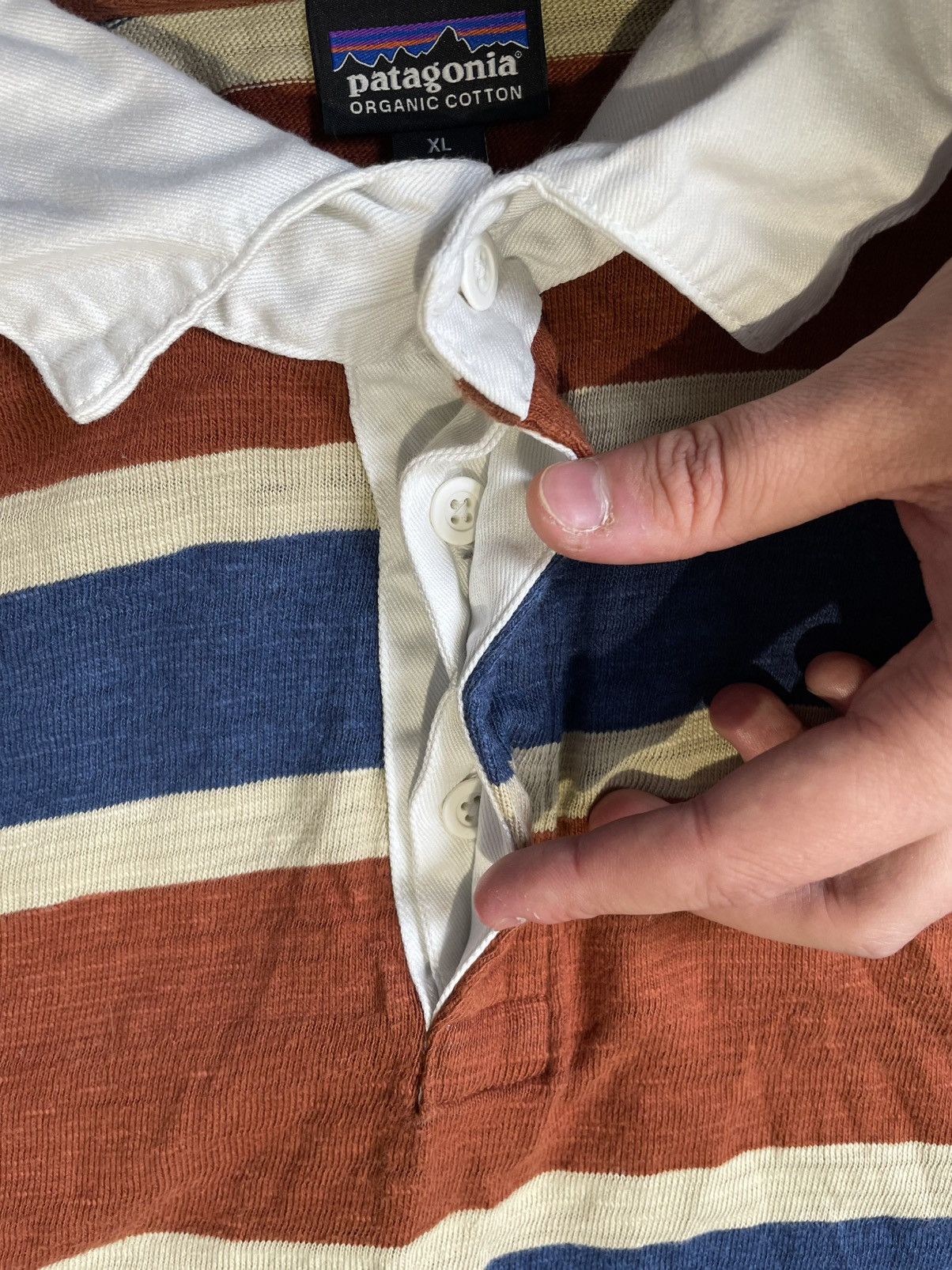 Patagonia Patagonia Striped Long Sleeve Gorpcore style like Supreme Size US XL / EU 56 / 4 - 12 Thumbnail