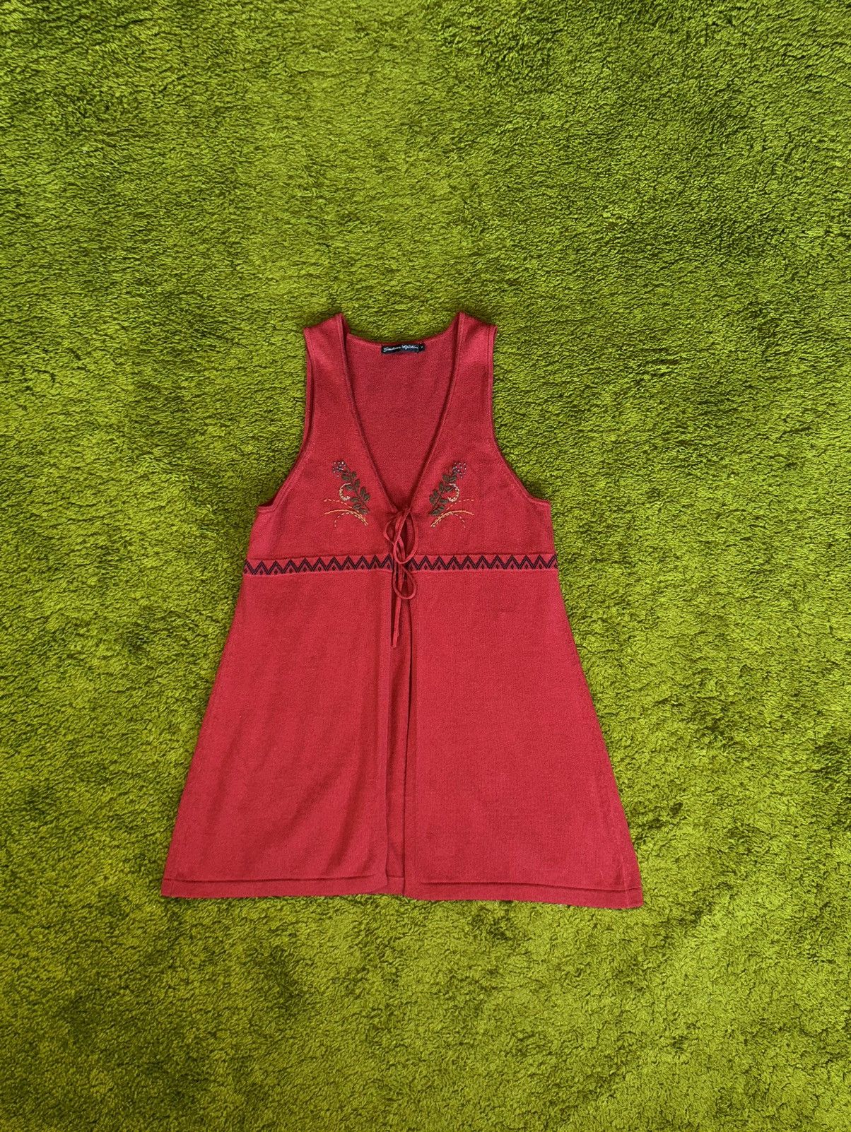 Designer × Gudrun Sjoden Gudrun Sjoden embroidered wool blend knit vest tunic Size M / US 6-8 / IT 42-44 - 1 Thumbnail