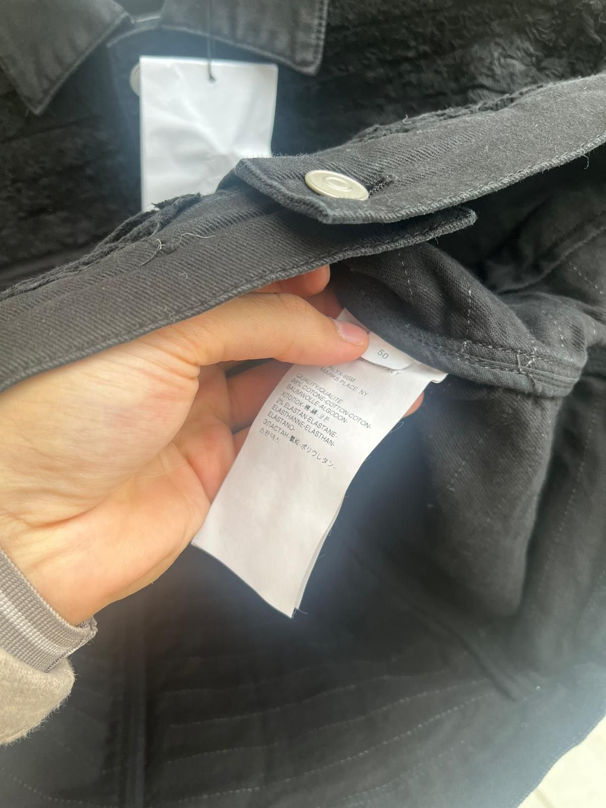 Alyx × Blackmeans Distressed Denim Jacket in Black Size US M / EU 48-50 / 2 - 17 Thumbnail