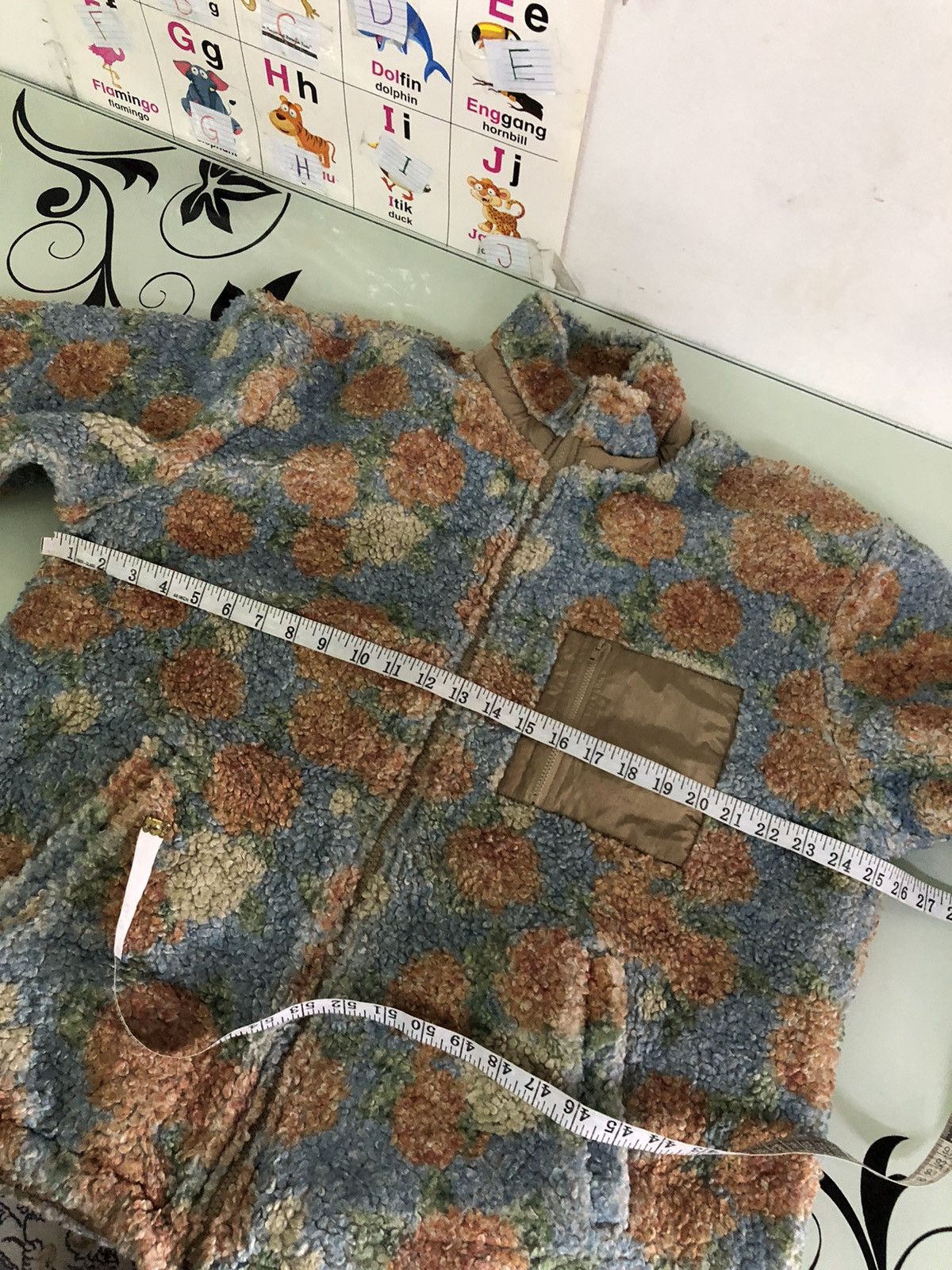 Japanese Brand Jouetie Printed Fleece Reversible Jacket Like Denim Tears Size US M / EU 48-50 / 2 - 16 Thumbnail