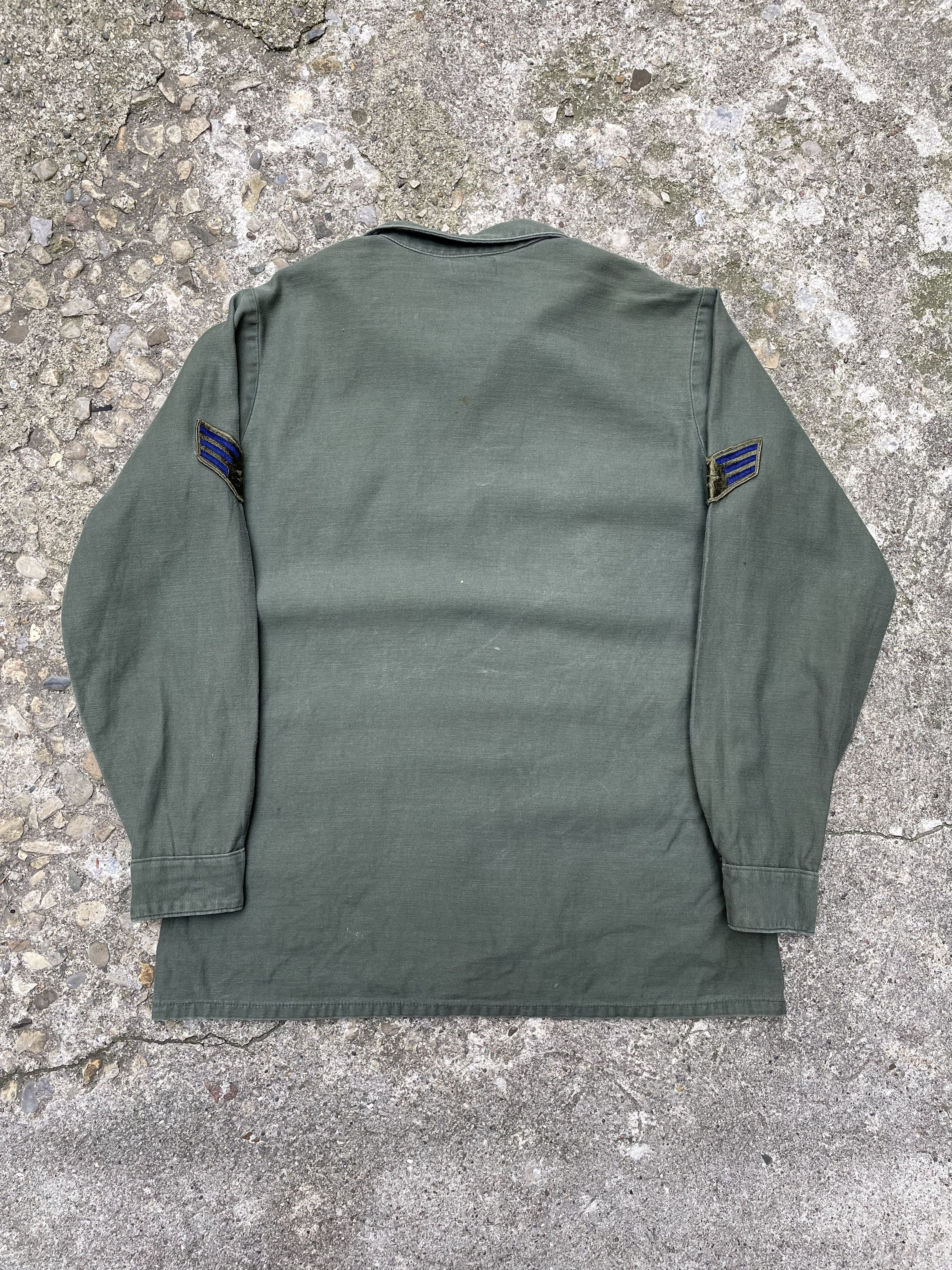 Vintage VTG 1976 US Air Force OG-107 Cotton Sateen Utility Shirt Size US L / EU 52-54 / 3 - 2 Thumbnail