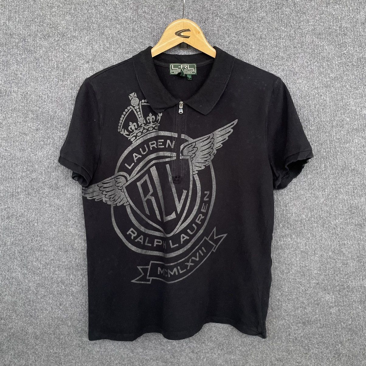 Polo Ralph Lauren × Vintage Vintage Polo Ralph Lauren Rare Design Quarter Zipper Polo Size L / US 10 / IT 46 - 1 Thumbnail