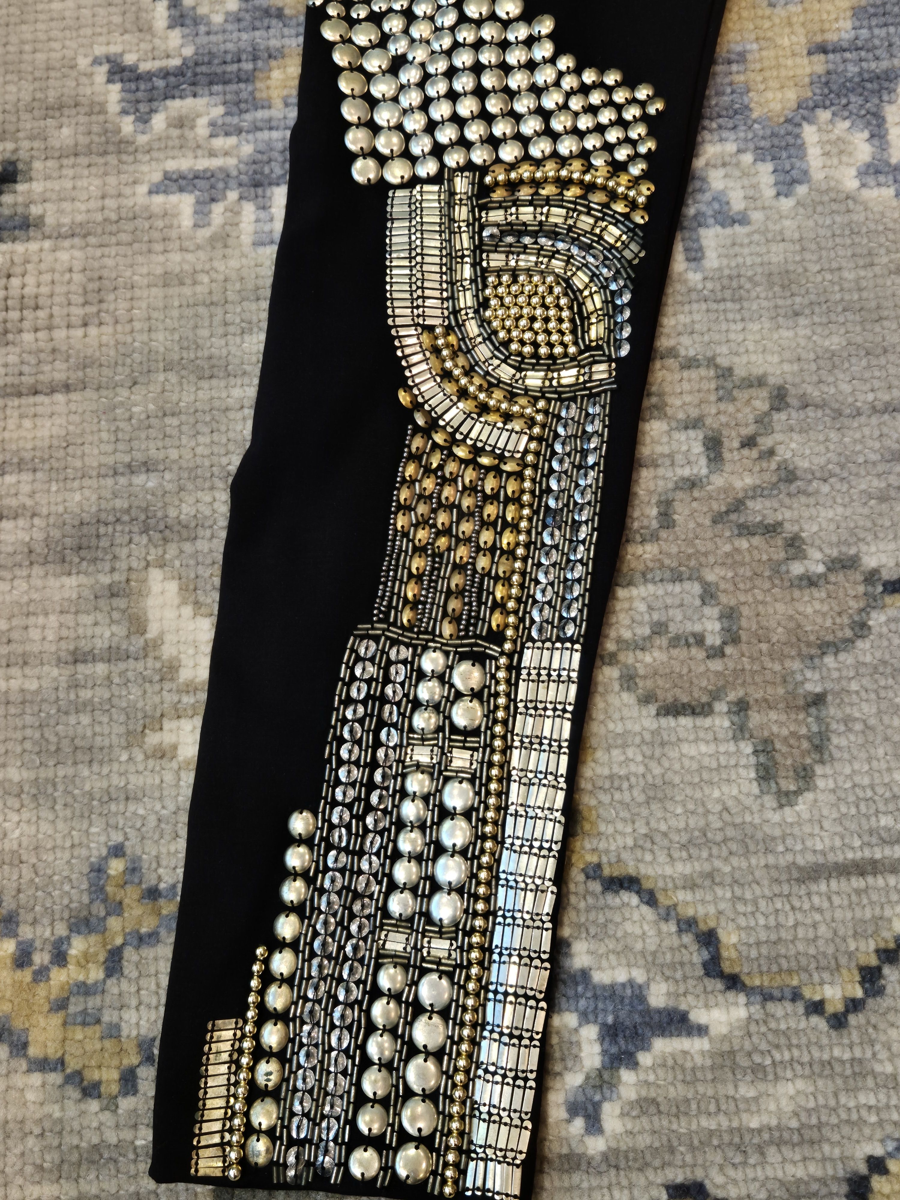 CAMILLA Camilla black & gold heavily embellished leggings Size 27" / US 4 / IT 40 - 3 Thumbnail