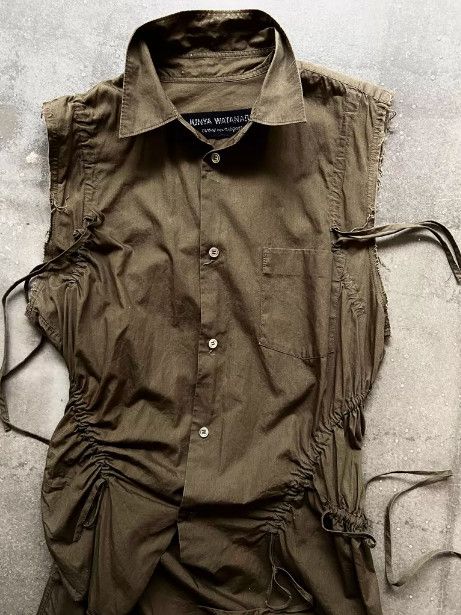 Junya Watanabe AD2002 Deconstructed Drawstring Sleeveless Dress Size L / US 10 / IT 46 - 4 Thumbnail