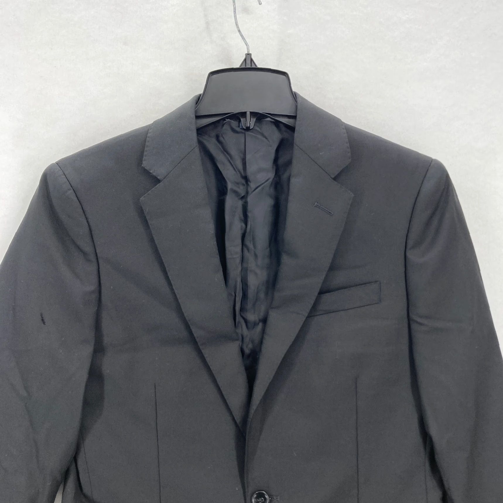 J.Crew J.CREW Ludlow Slim Fit Blazer Mens 36S Black Wool Loro Piana Vented Blazer Size 36R - 2 Thumbnail