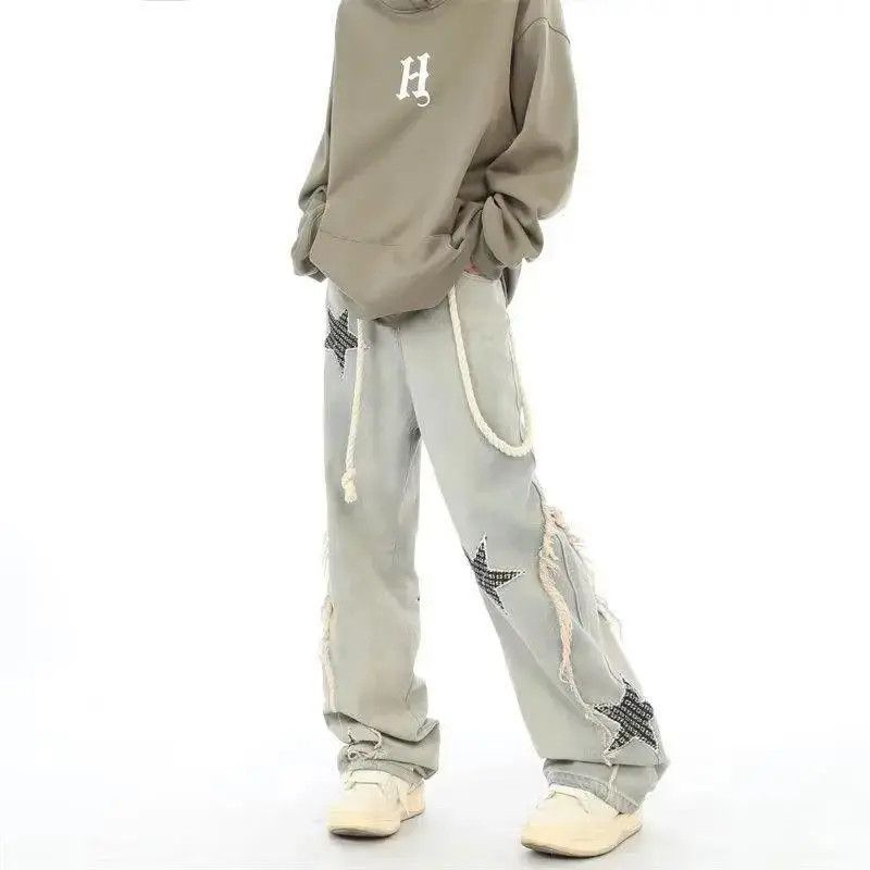 Japanese Brand Loose straight leg hip-hop wide leg jeans Size US 32 / EU 48 - 4 Thumbnail