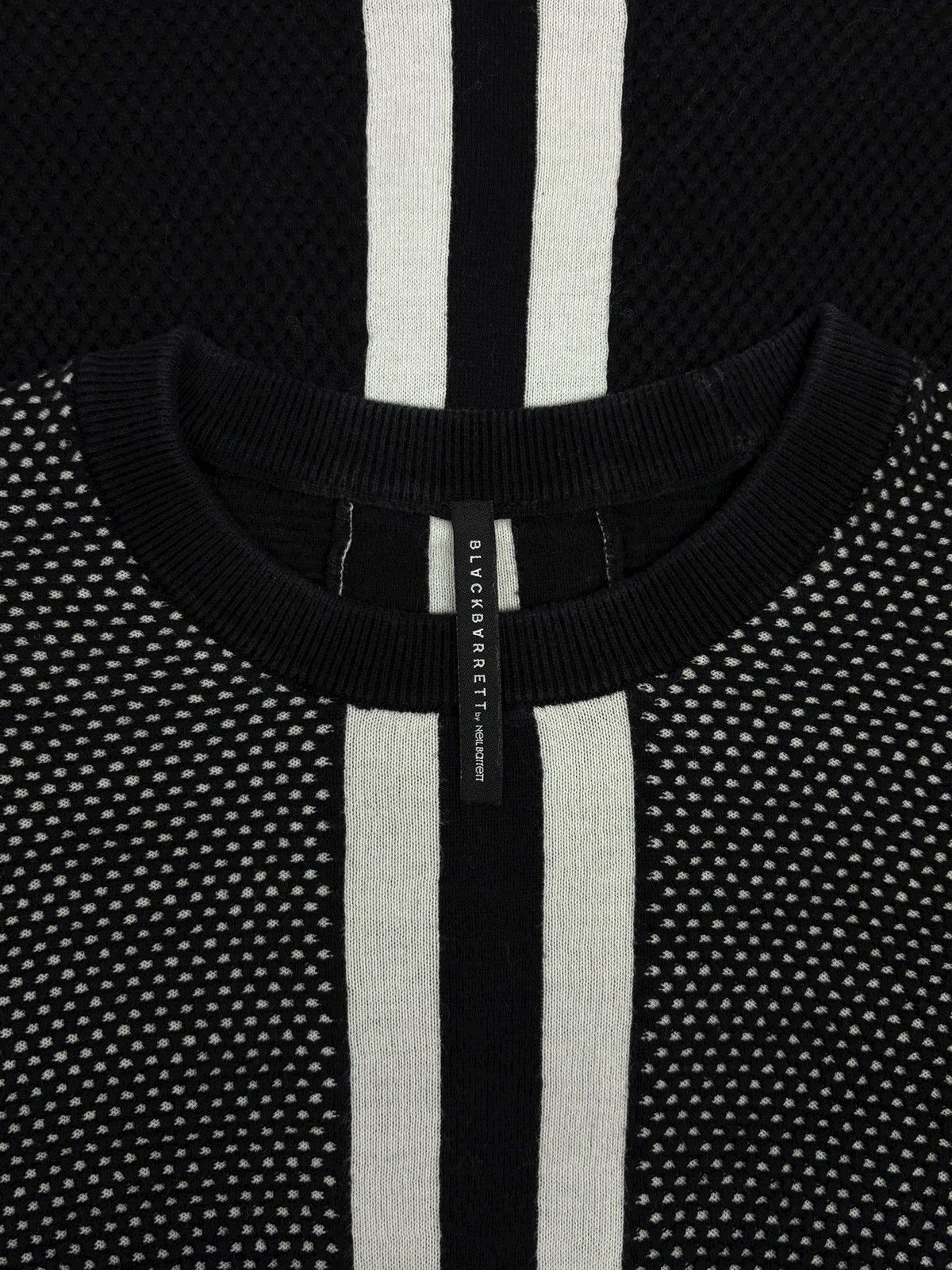 Black Barrett Black Barrett by Neil Barrett Pattern Netting Design Sweater Size US S / EU 44-46 / 1 - 14 Thumbnail