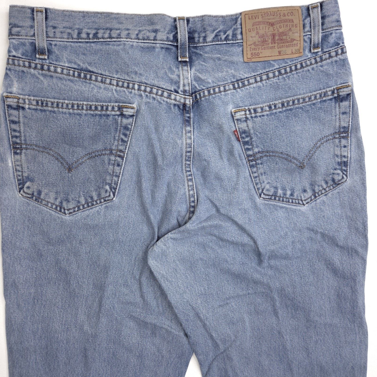 Levi's Vintage Levis 550 Relaxed Fit Jeans Mens 36x30 Blue Baggy Size US 36 / EU 52 - 9 Thumbnail
