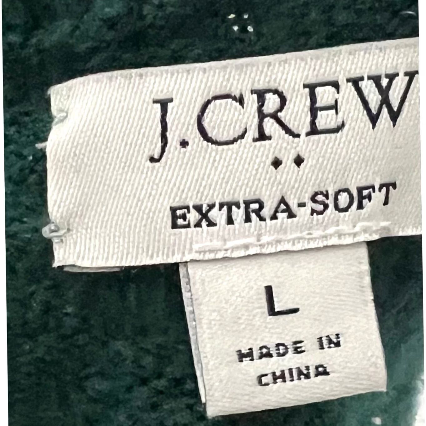 J.Crew J.Crew Factory Women’s Crewneck Sweater Green Pullover L Crew Neck Long Sleeve Solid Acrylic Wool Spandex Casual Womens Size L / US 10 / IT 46 - 6 Thumbnail