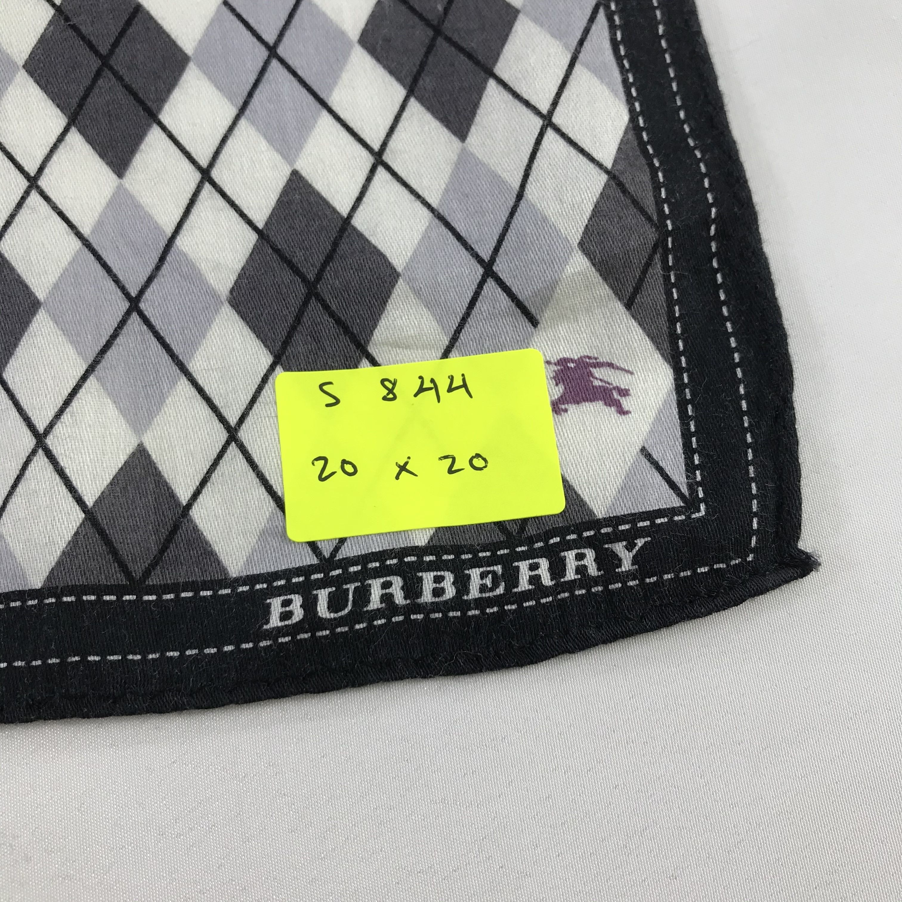 Burberry × Vintage Burberry Bandana / Handkerchief / Neckerchief - S844 Size ONE SIZE - 5 Thumbnail
