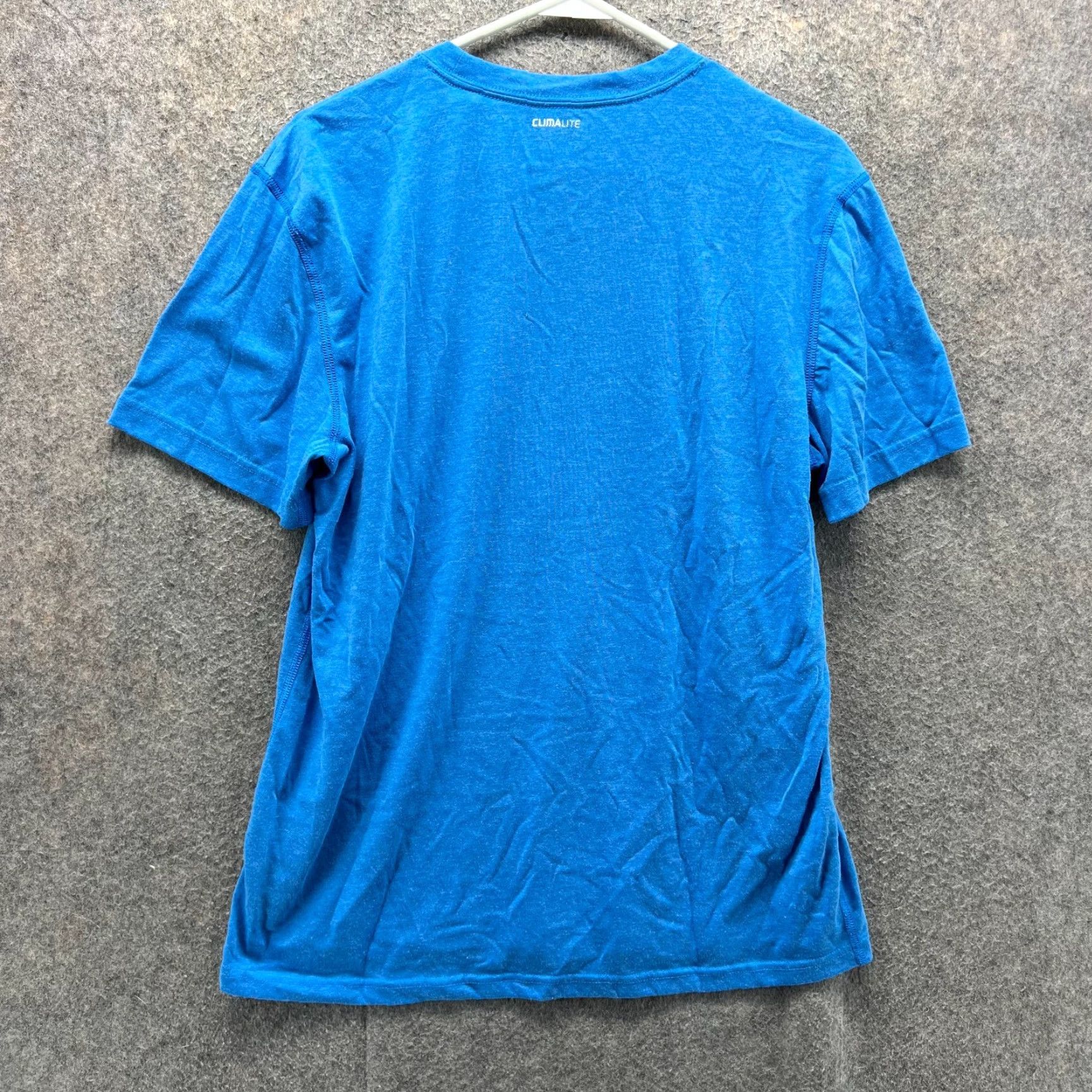 Adidas Adidas Shirt Mens Large Blue Ultimate Tee Crewneck Jersey Soccer Clima Lite Vintage Logo All Seasons Mens Size US L / EU 52-54 / 3 - 2 Thumbnail