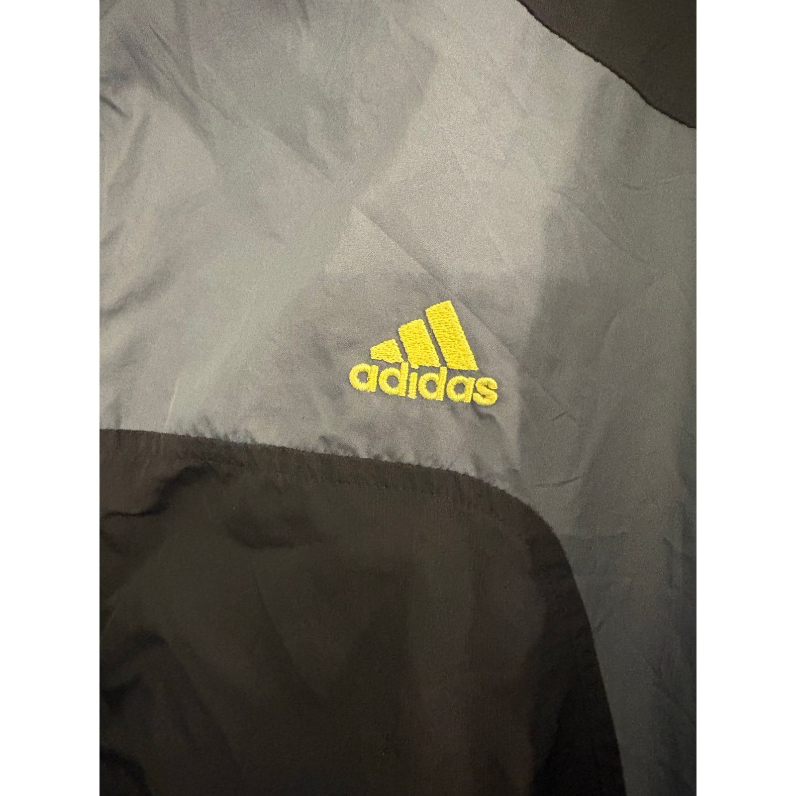 Adidas Vintage Adidas Gray and Black Windbreaker Size XL Size US XL / EU 56 / 4 - 6 Thumbnail