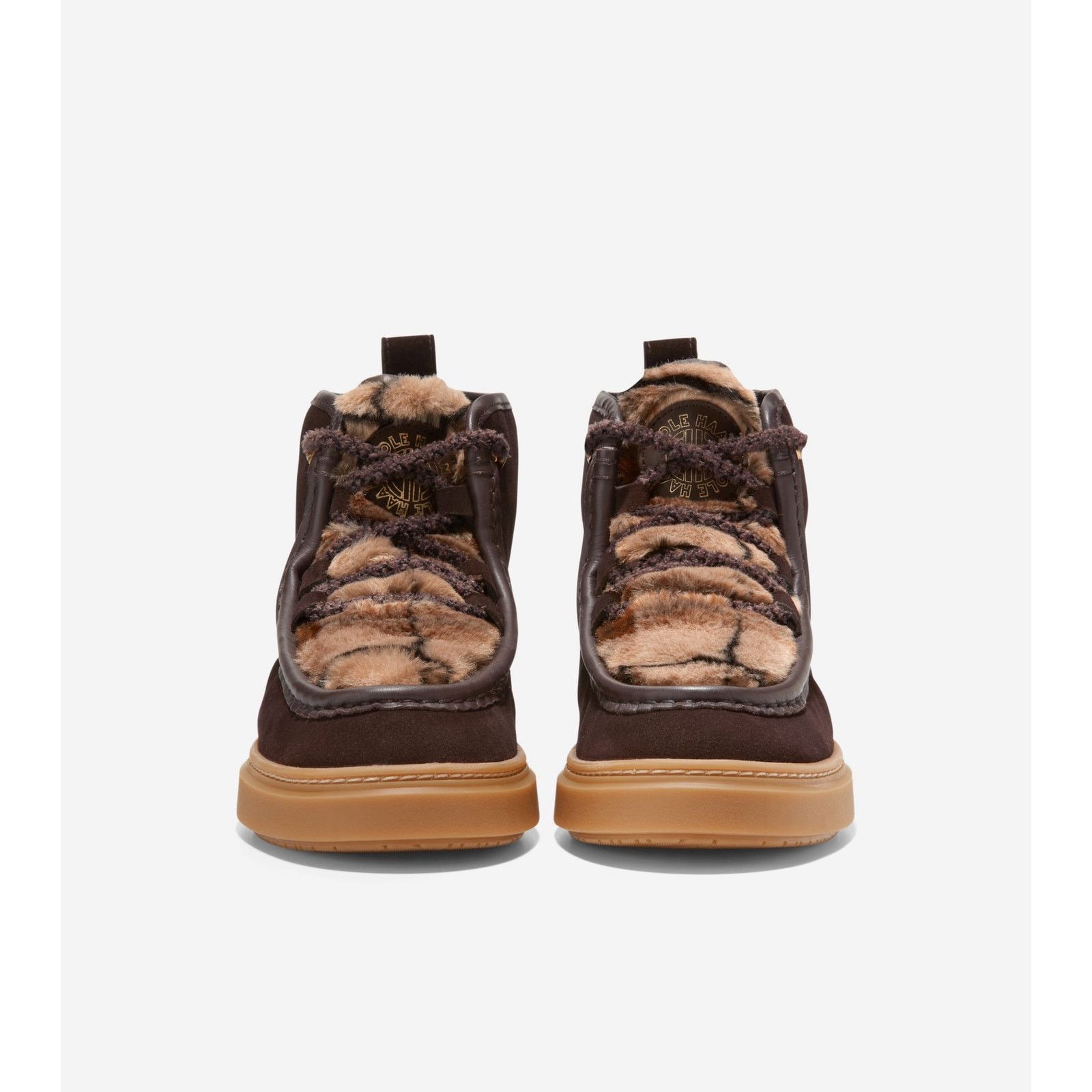 Cole Haan COLE HAAN WOMEN'S 6 DARK CHOCOLATE PLAID SUMMIT CHUKKA BOOT Size US 6 / IT 36 - 4 Thumbnail