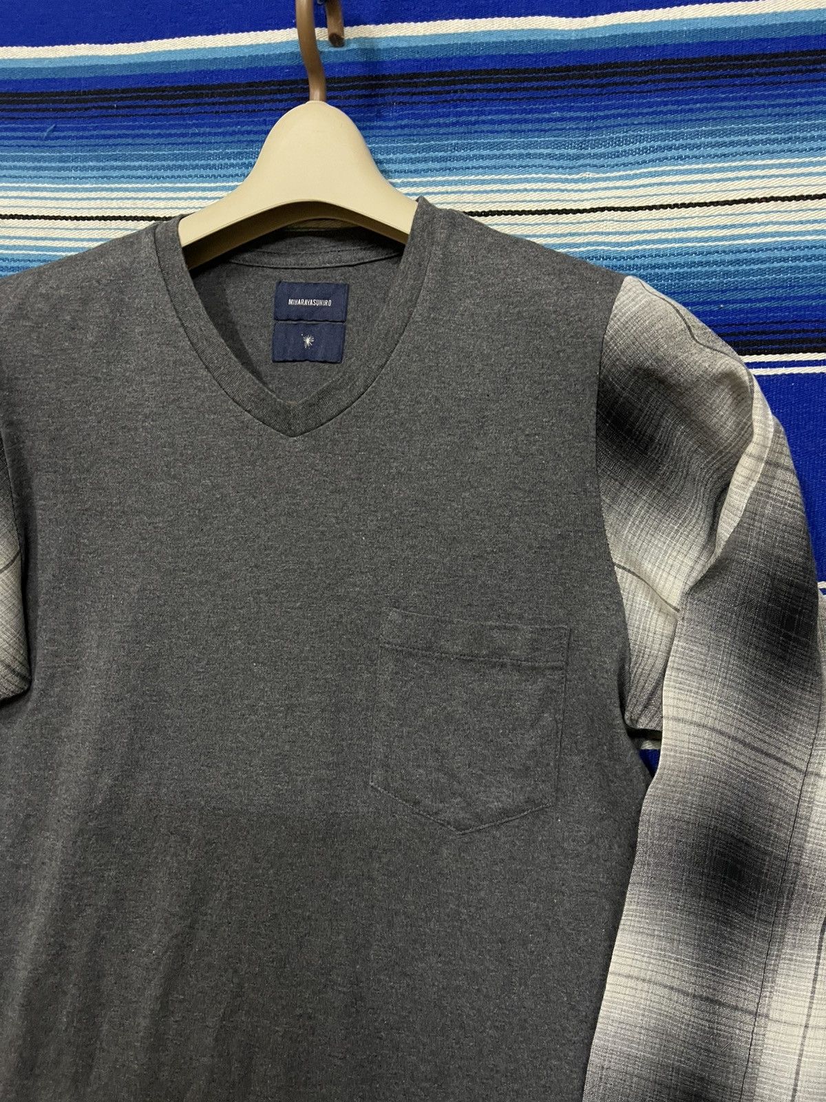 Japanese Brand × Maison MIHARA YASUHIRO OFFER 🔥MIHARA YASUHIRO Tshirt Long Sleeve Checkerd Size M / US 6-8 / IT 42-44 - 2 Thumbnail