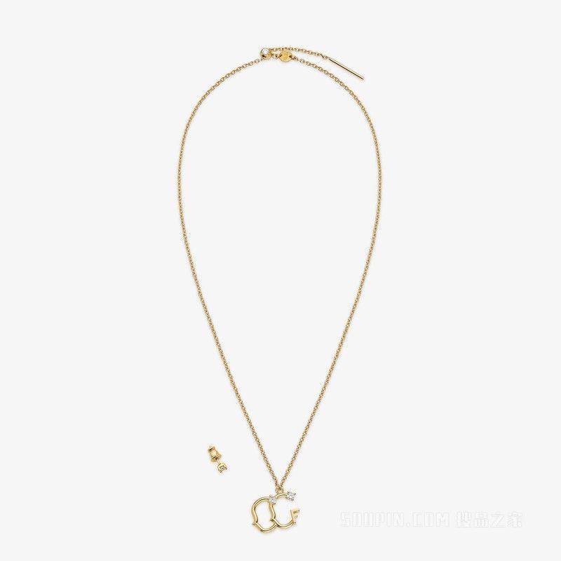 o1loc1c0824 Size: OS / Astrology Necklace in Golden