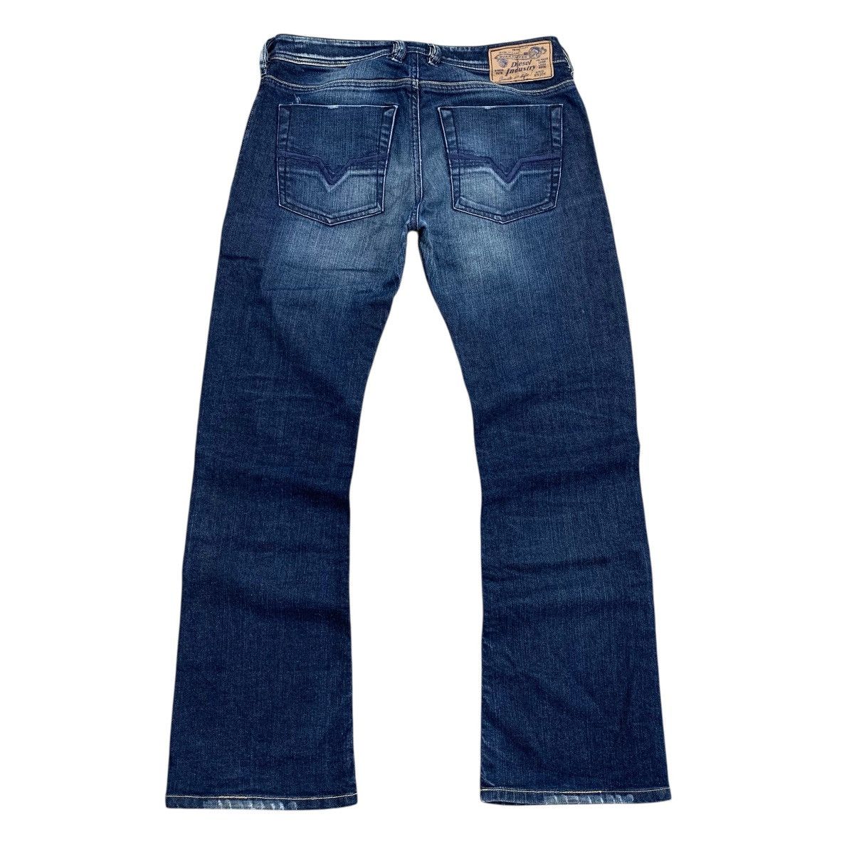 Diesel Industry 00’s Zathan Blue Washed Flared Jeans