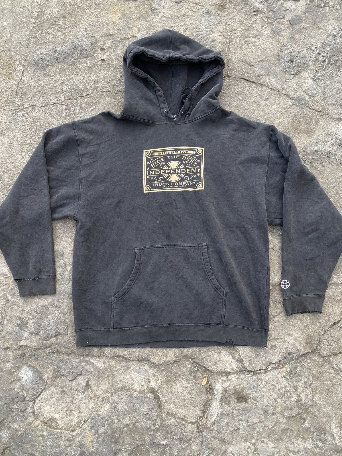 image of Archival Clothing x Independent Truck Co Independent Truck Company Vintage Hoodie in Black (Size XL