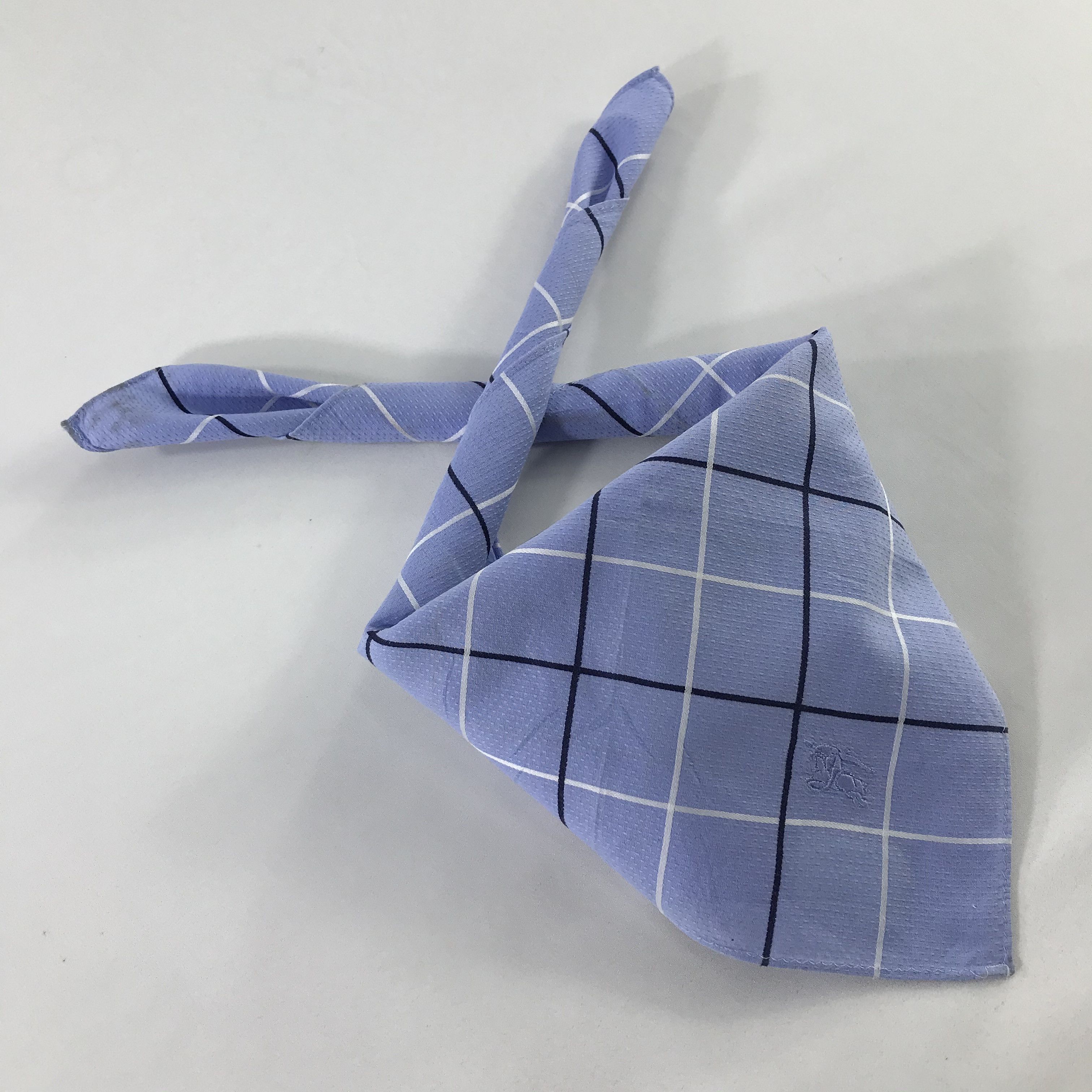Burberry × Vintage Burberry Bandana / Handkerchief / Neckerchief - S1130 Size ONE SIZE - 4 Thumbnail