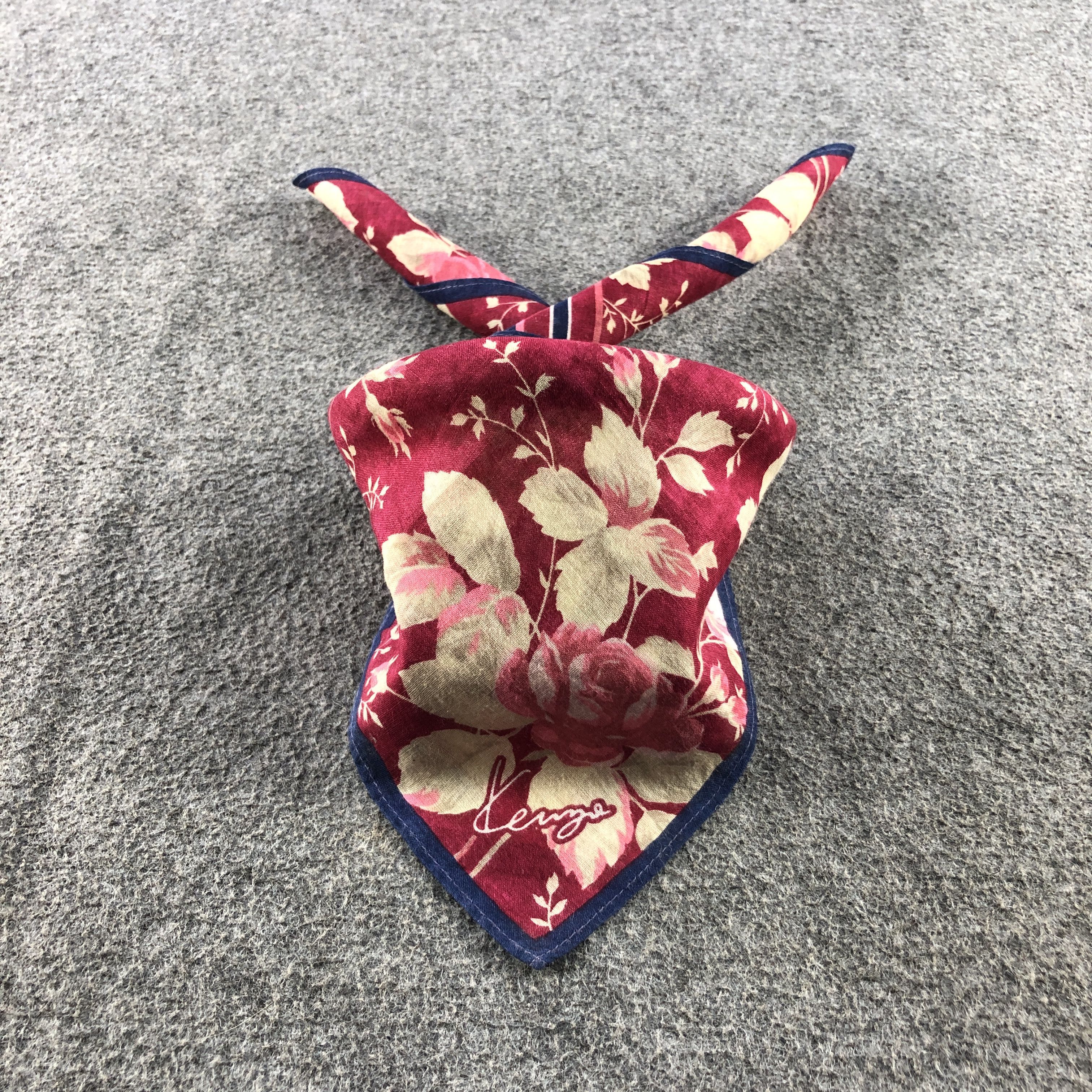 Kenzo Kenzo Floral Handkerchief Neckerchief Bandana H2392 Size ONE SIZE - 1 Thumbnail