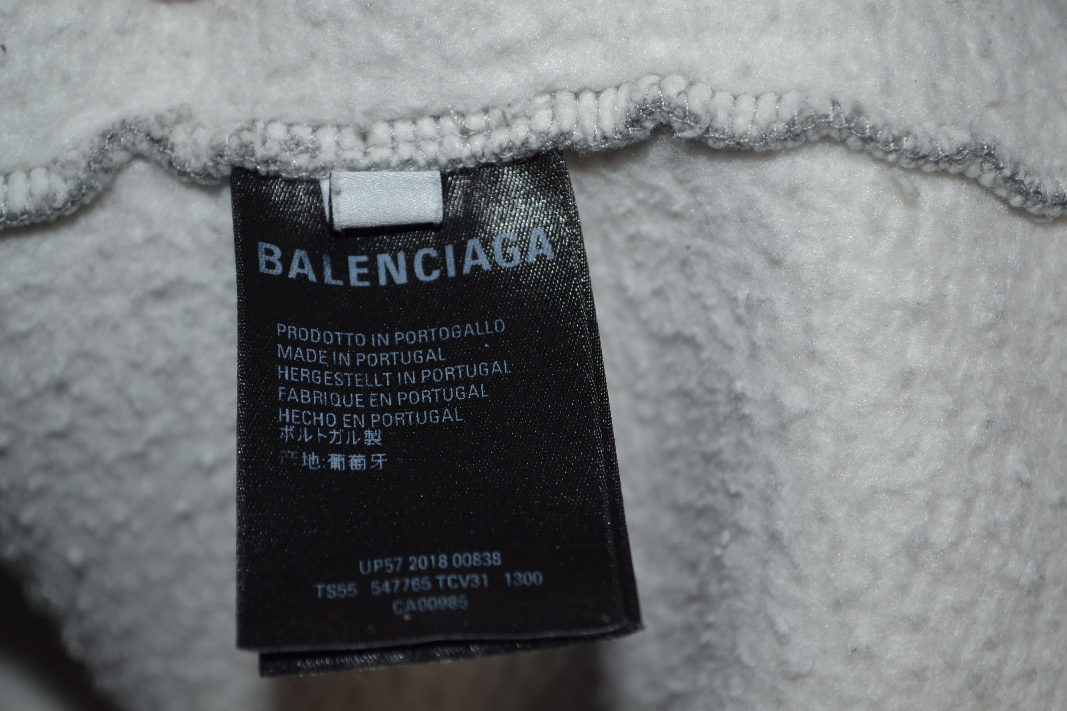 Balenciaga Balenciaga Gray Cotton Crest Oversized Hoodie Logo XS Size US XS / EU 42 / 0 - 11 Thumbnail