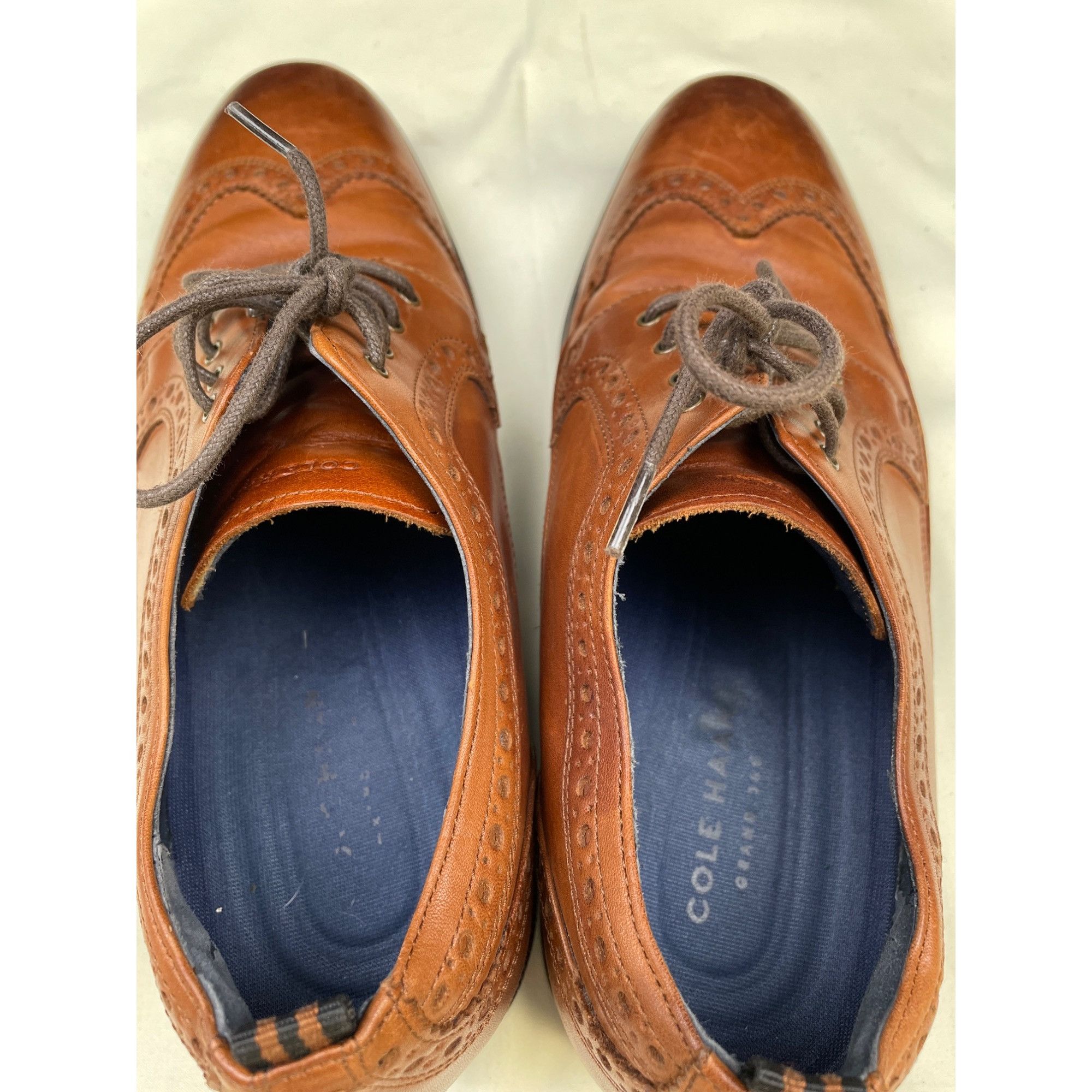 Cole Haan Cole Haan Men's Leather Light Brown Shoes Oxfords Size 7 SKU Size US 7 / EU 40 - 6 Thumbnail