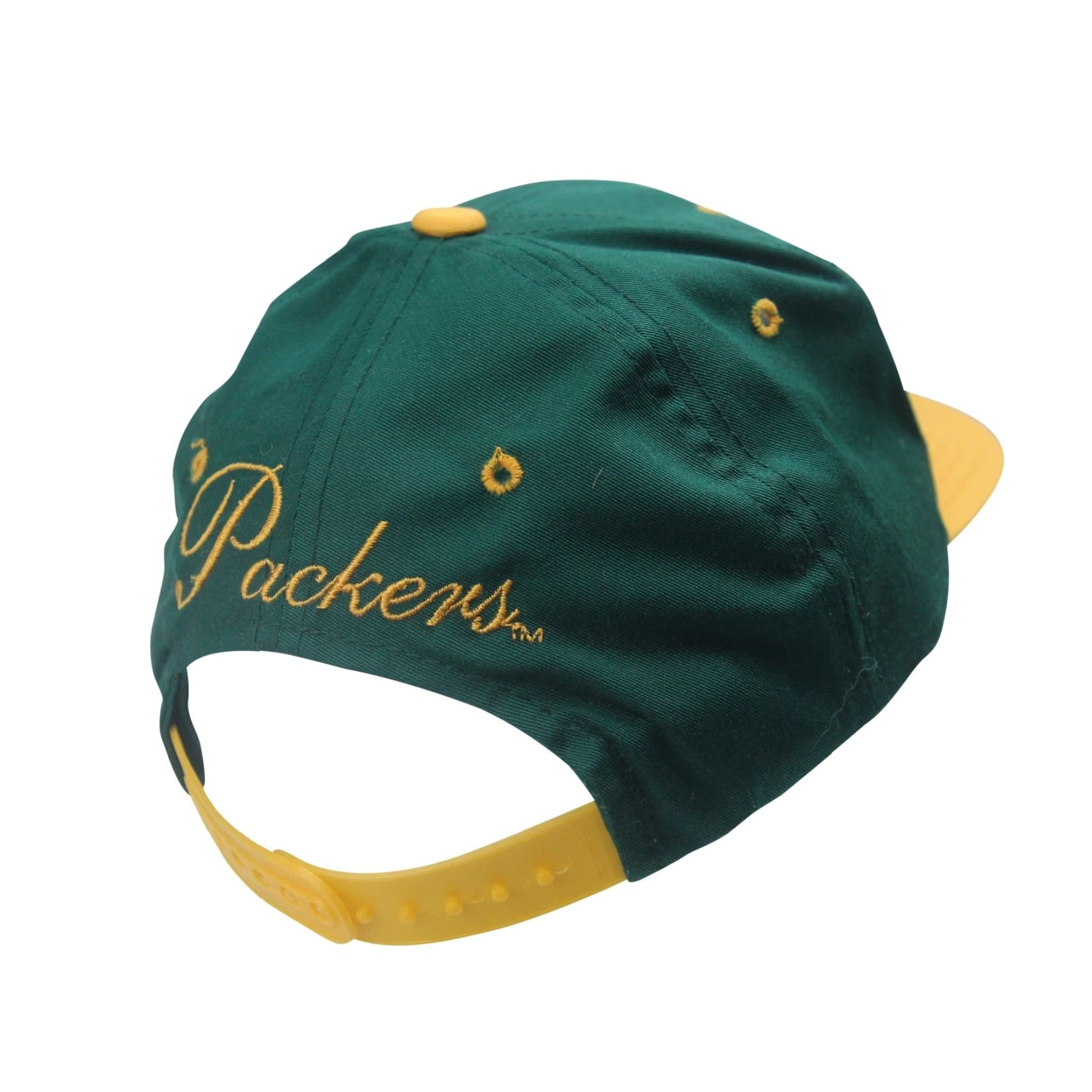 NFL VINTAGE Drew Pearson Green Bay Packers Script Spellout Snapback Hat NFL OS Green Men Adjustable Baseball Cap Size ONE SIZE - 3 Thumbnail
