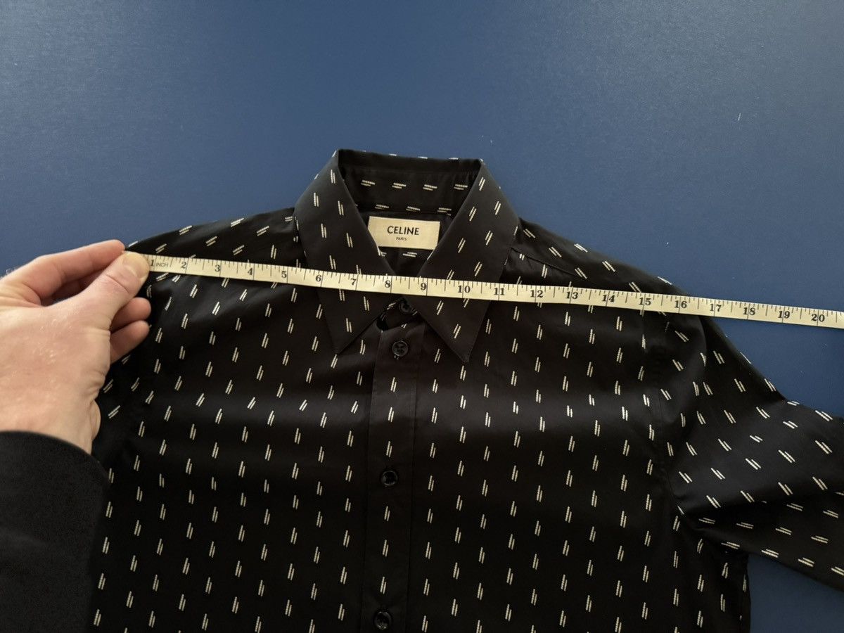 Celine SS19 Grail Celine lines stripe black white shirt Hedi 37 new Size US S / EU 44-46 / 1 - 4 Thumbnail