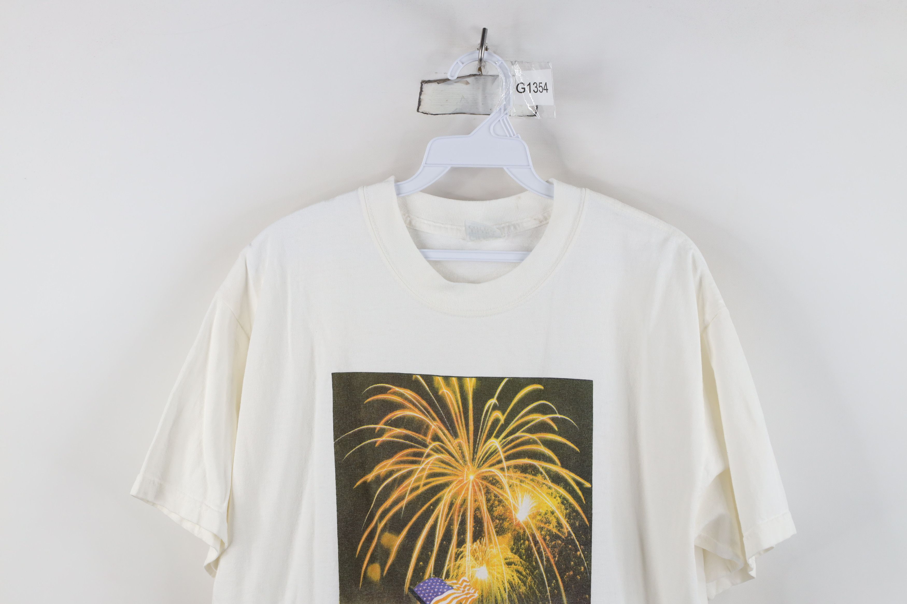 Vintage Vintage Y2K 2001 Freedom Battle of Iwo Jima T-Shirt White Size US M / EU 48-50 / 2 - 2 Thumbnail