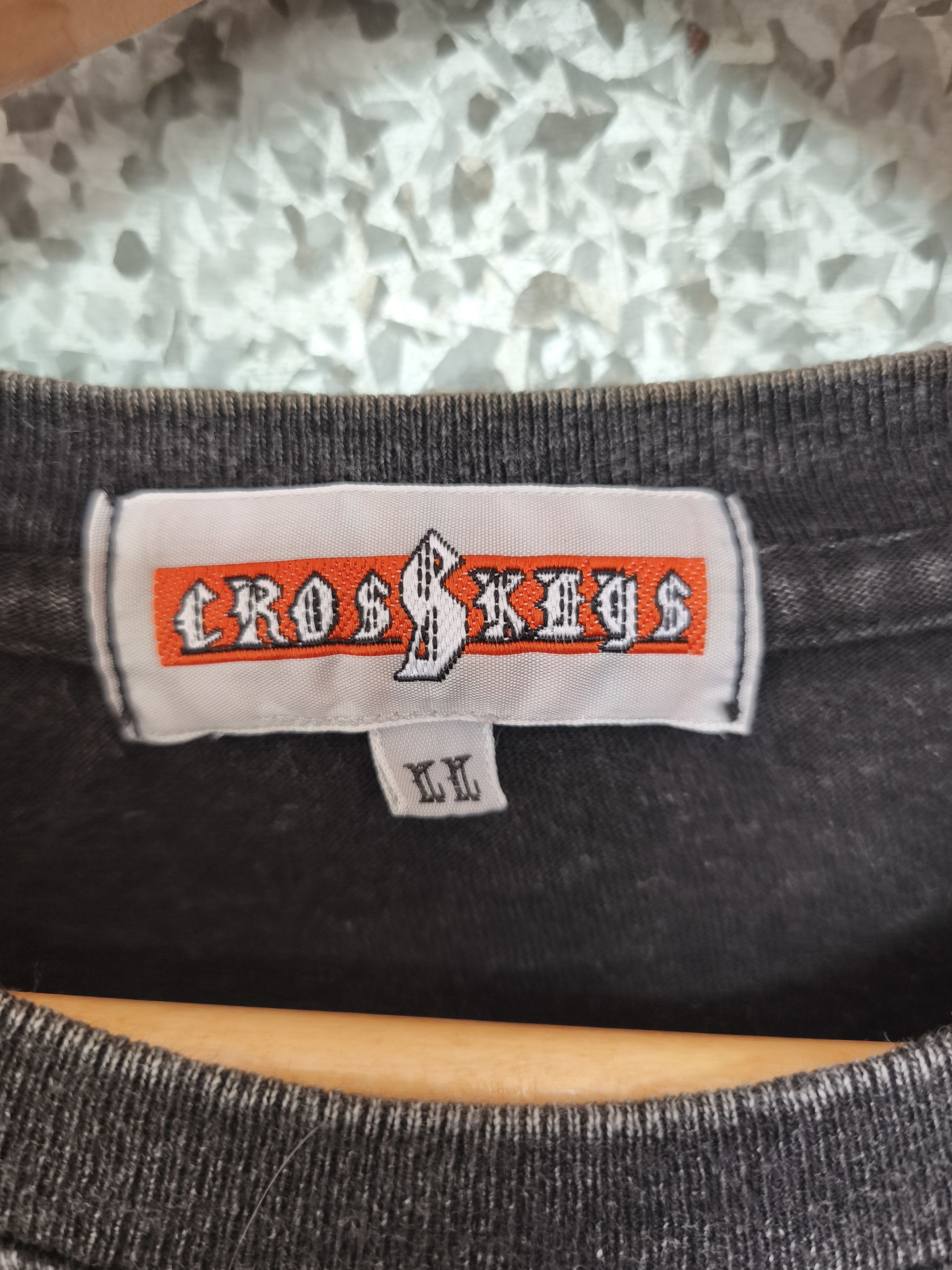 If Six Was Nine 🔥 Vintage Cross Keys t shirt LGB long sleeve sun faded Size US L / EU 52-54 / 3 - 8 Thumbnail