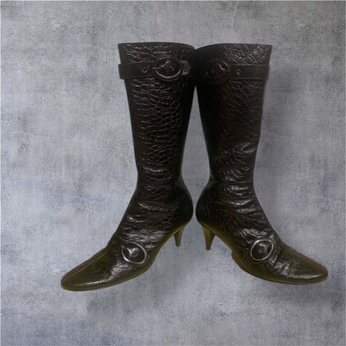 Other Vera Pelle Vintage black leather boots 40 Size US 9 / IT 39 - 2 Thumbnail